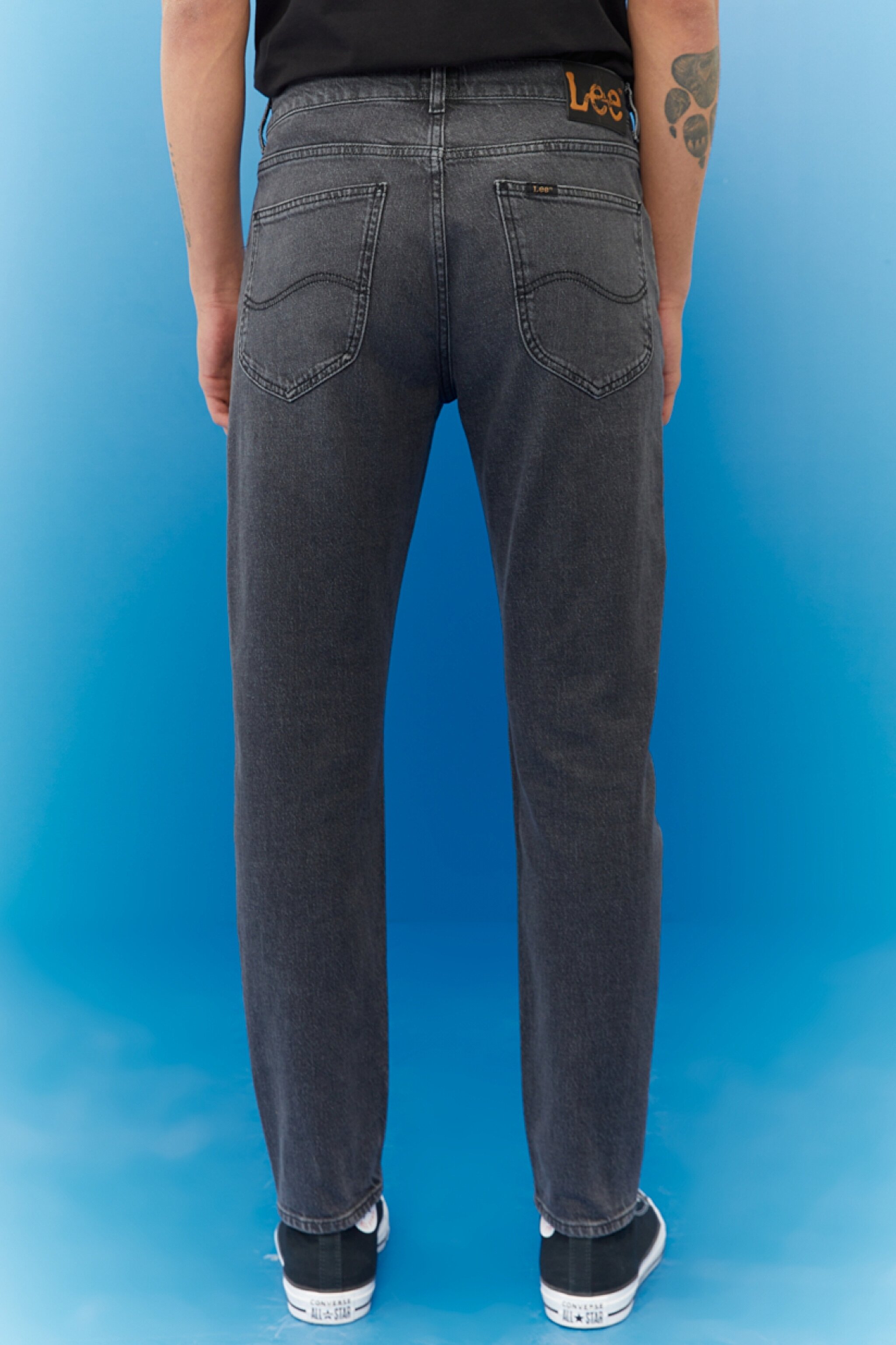 Austin Regular Tapered Fit Yüksek Bel Esnek Jean Kot Pantolon - Worn in Charcoal-L733004FX (görsel 2)