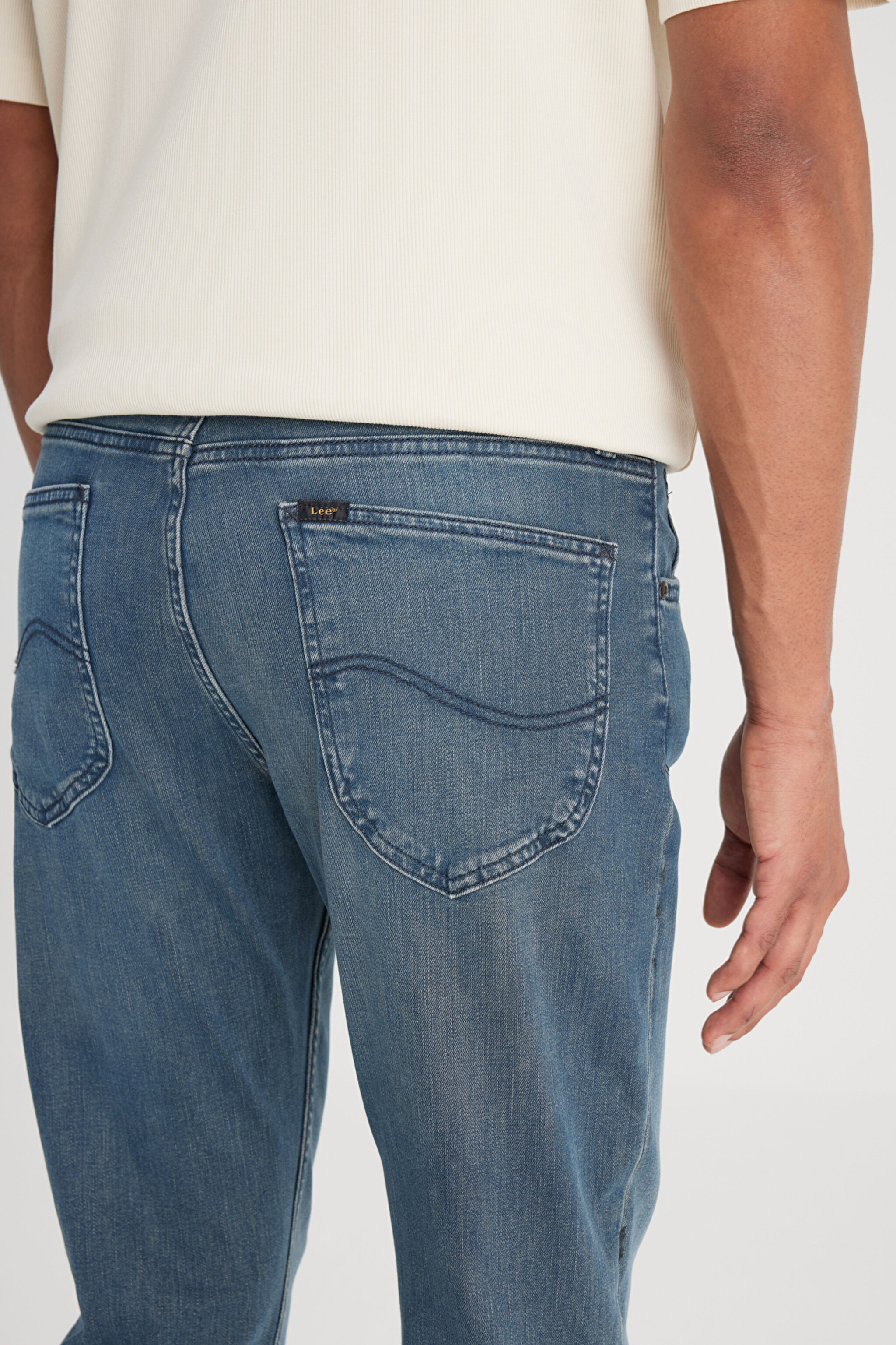 Austin Straight Fit Yüksek Bel Esnek Jean Kot Pantolon - Stone-L733006013 (görsel 4)