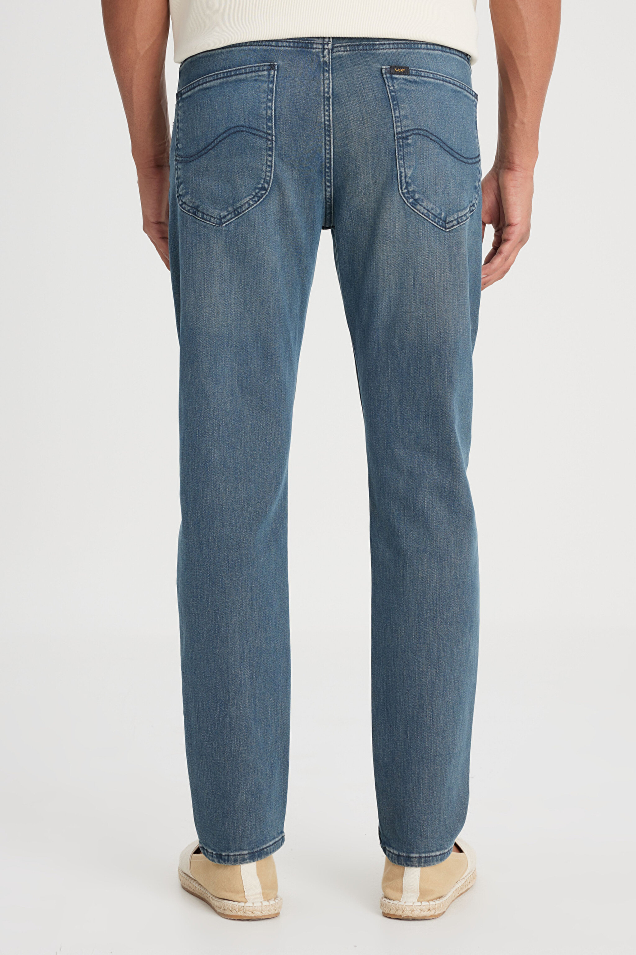 Austin Straight Fit Yüksek Bel Esnek Jean Kot Pantolon - Stone-L733006013 (görsel 6)