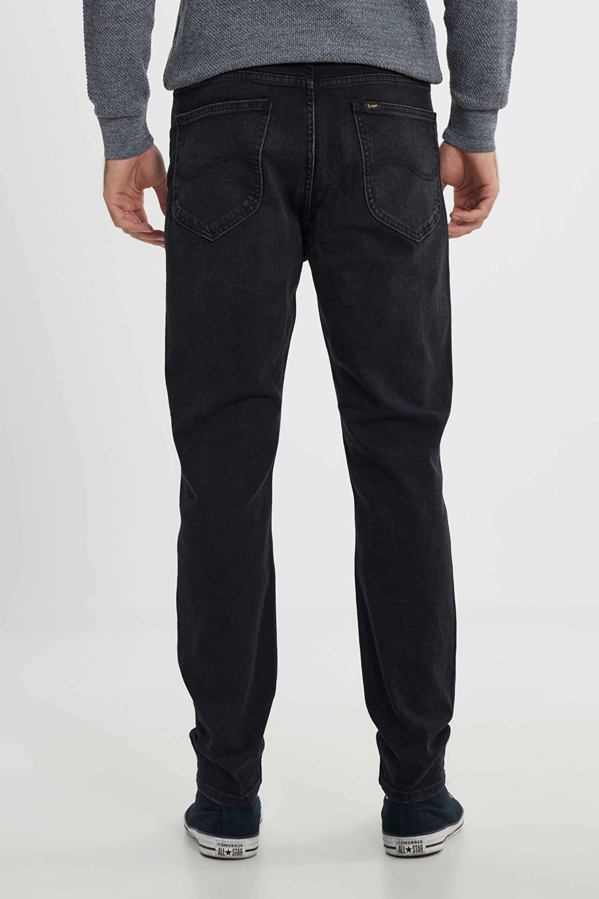 Austin Straight Fit Yüksek Bel Siyah Esnek Jean Kot Pantolon - Pitch Black-L733011EV (görsel 4)