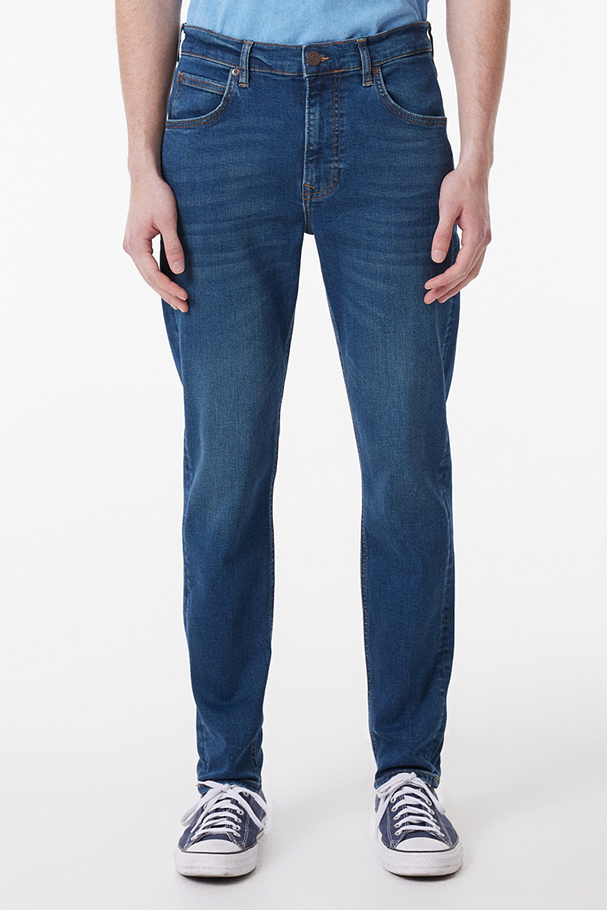 Austin Straight Fit Düz Kesim Yüksek Bel Mavi Esnek Jean Kot Pantolon - Stone-L73301258 (görsel 3)