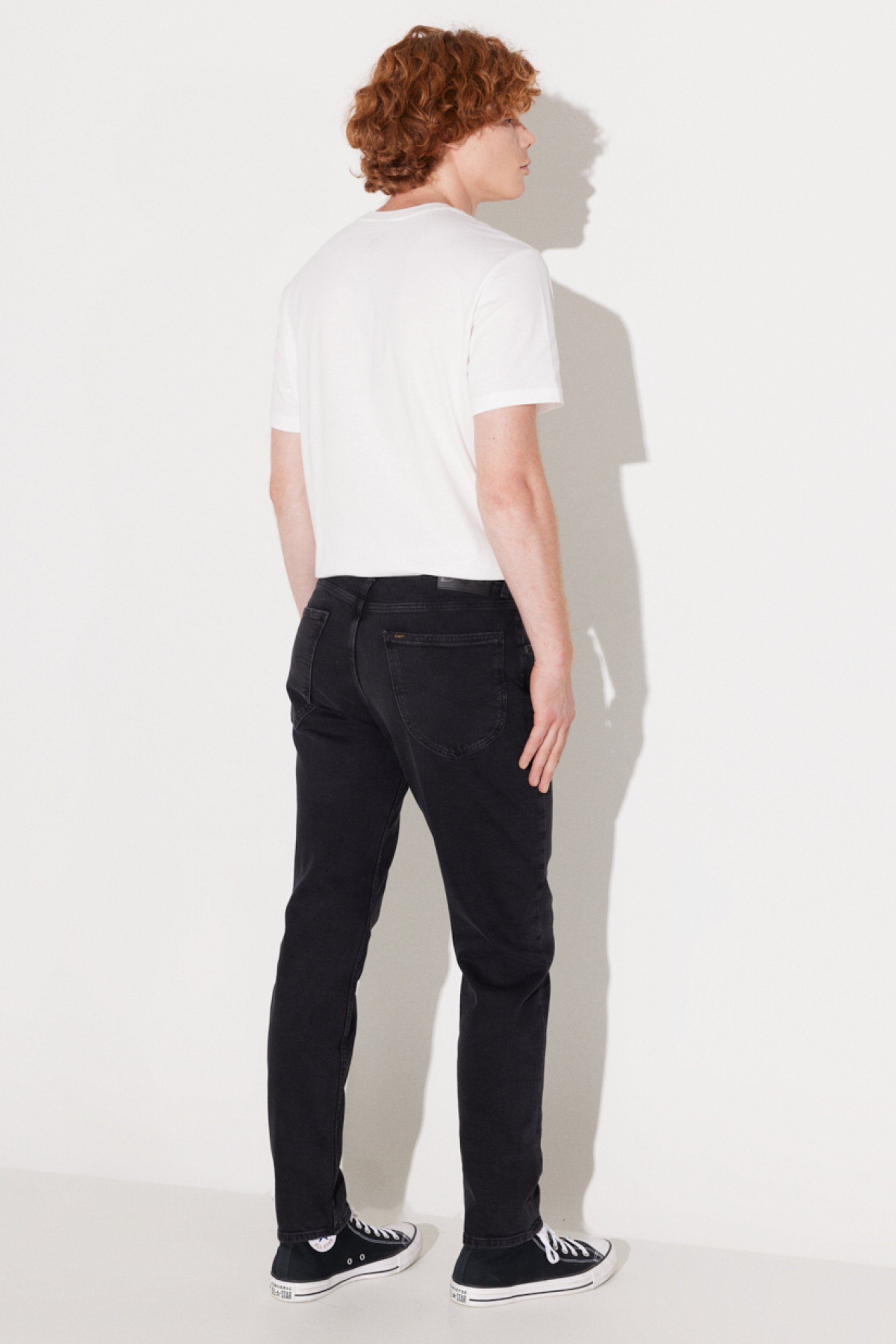 Austin Straight Fit Düz Kesim Yüksek Bel Yıkamalı Siyah Esnek Jean Kot Pantolon - Stone-L73301458 (görsel 6)