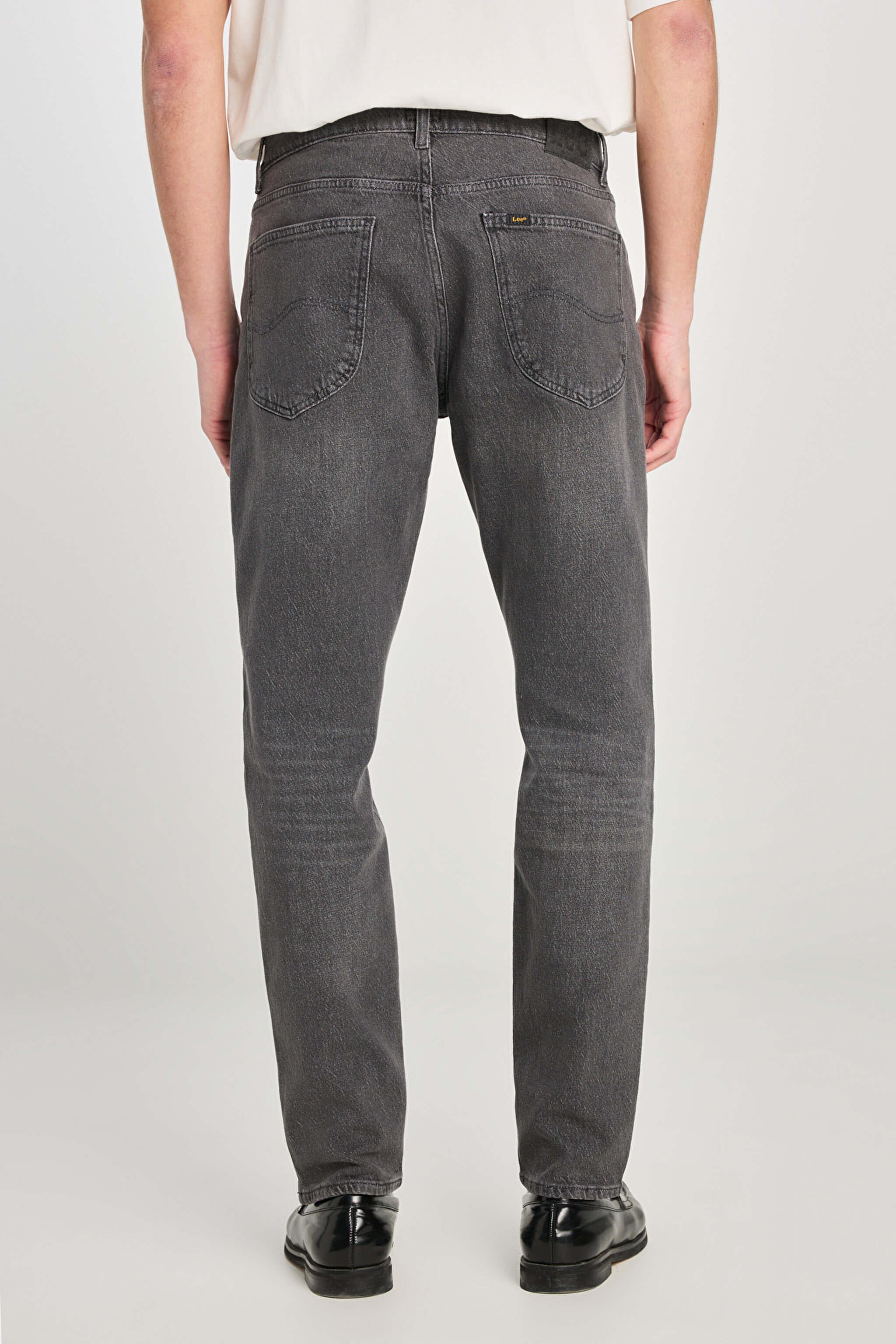 Austin Straight Fit Düz Kesim Yüksek Bel Esnek Jean Kot Pantolon - Slate-L733BBB75 (görsel 5)
