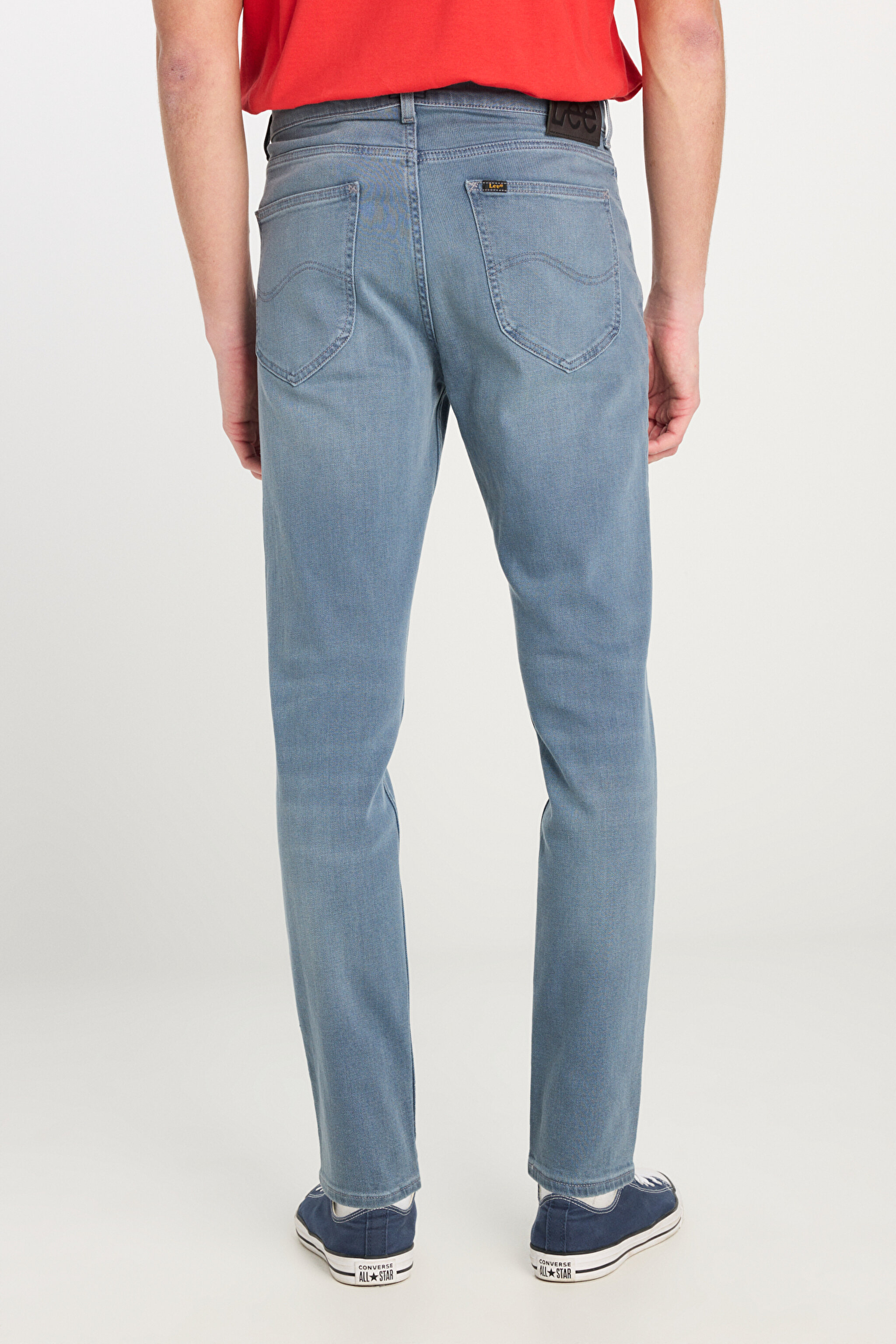 Austin Straight Fit Normal Bel Denim Esnek Jean Kot Pantolon - Oxford Tan-L733NKUQ (görsel 4)