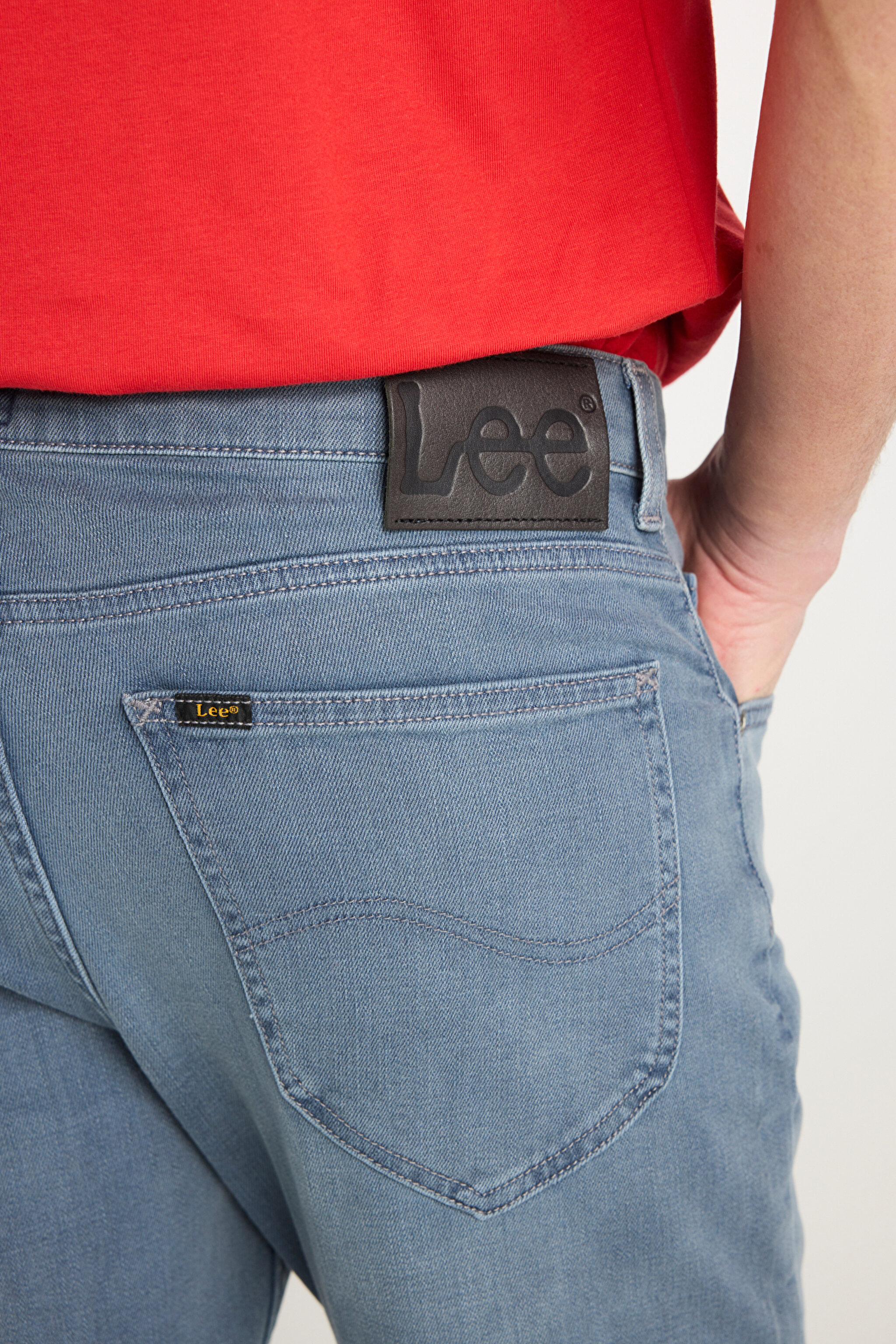 Austin Straight Fit Normal Bel Denim Esnek Jean Kot Pantolon - Oxford Tan-L733NKUQ (görsel 6)