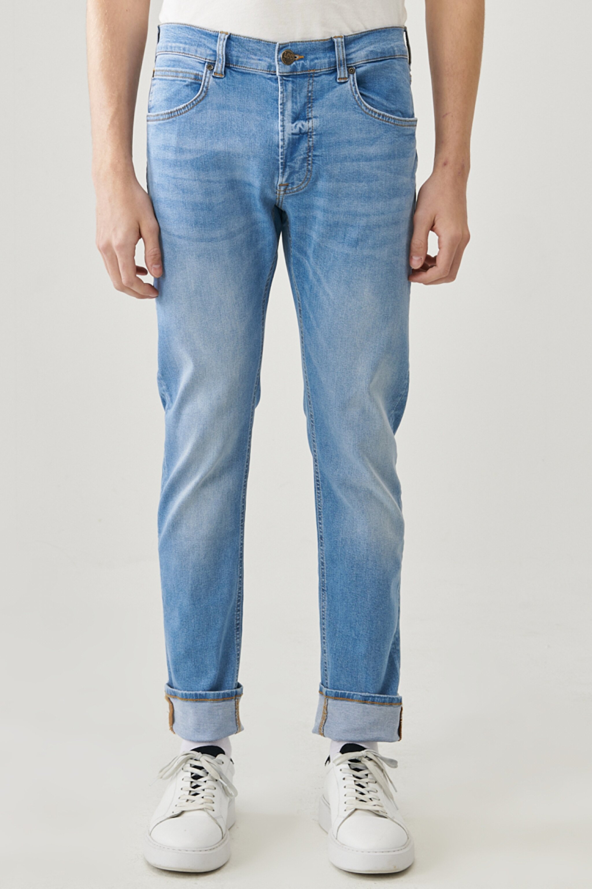 Austin Regular Tapered Fit Normal Bel Esnek Jean Kot Pantolon - Light Alton-L733OWJU (görsel 5)