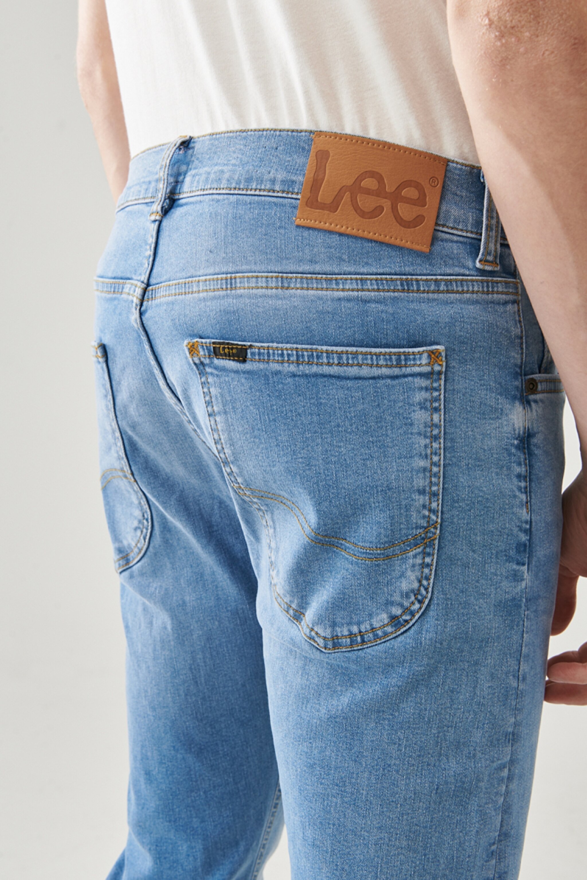 Austin Regular Tapered Fit Normal Bel Esnek Jean Kot Pantolon - Light Alton-L733OWJU (görsel 7)