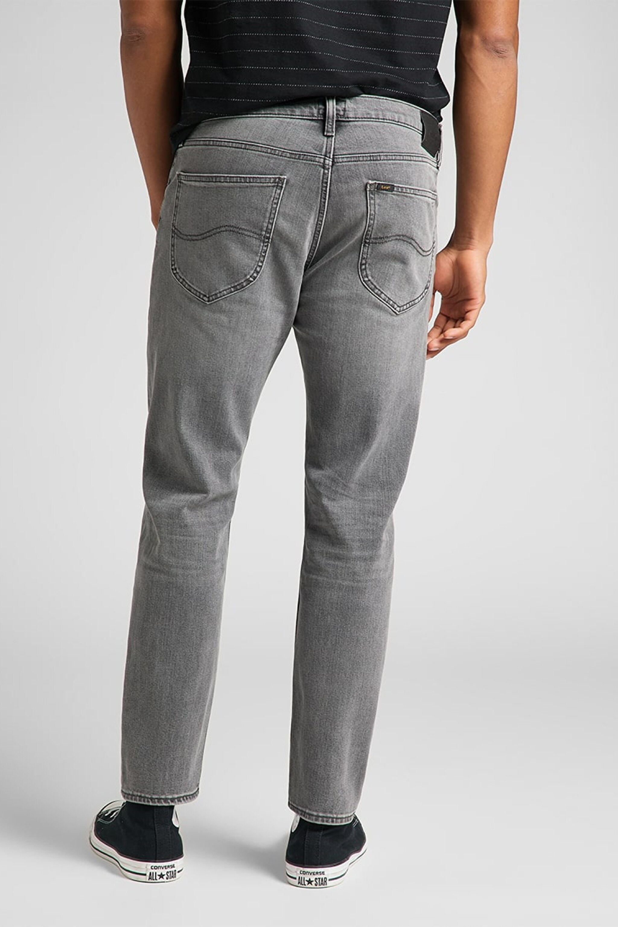 Austin Straight Fit Normal Bel Denim Esnek Jean Kot Pantolon - Gray-L733PYMO (görsel 2)