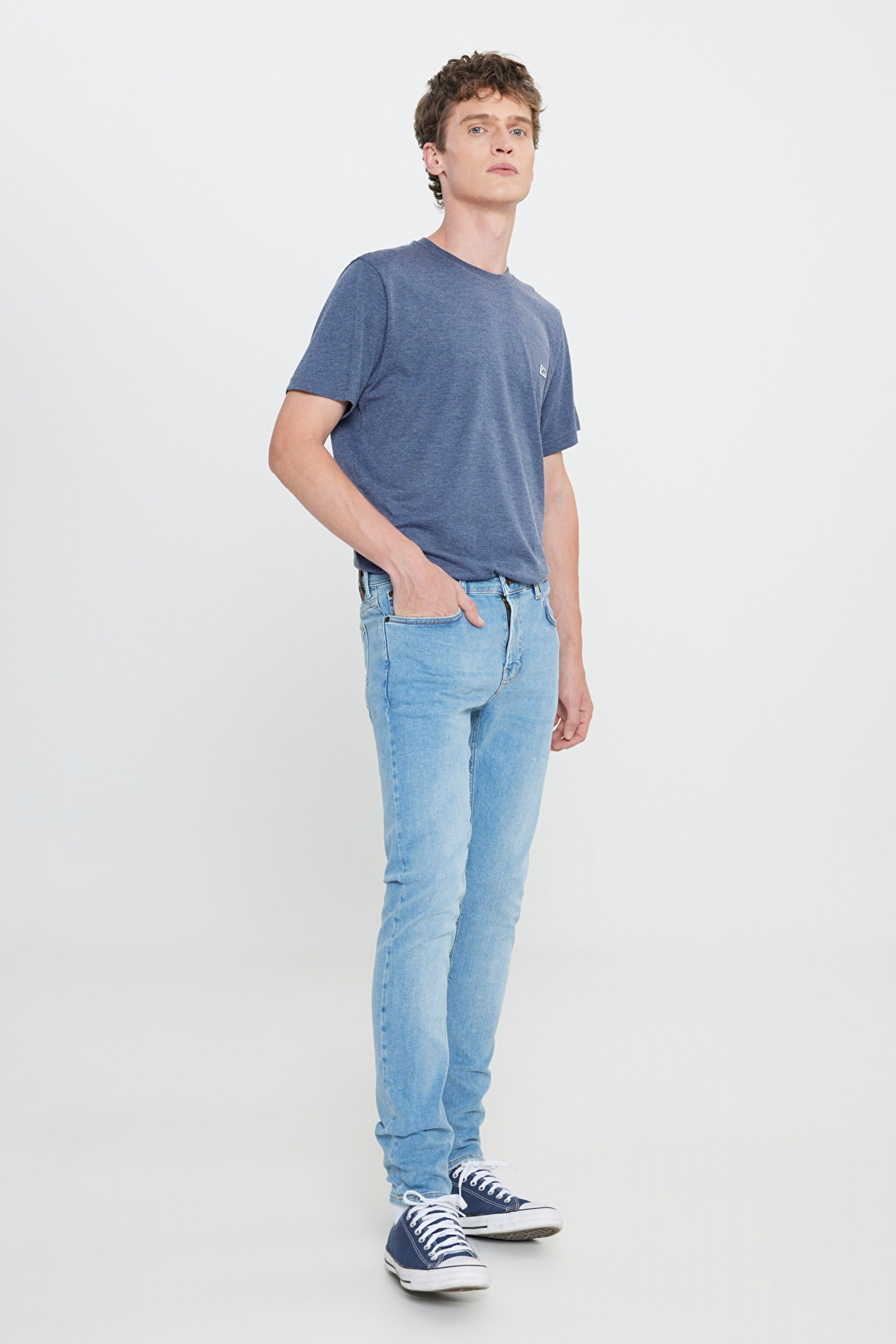 Malone Skinny Slim Fit Dar Kesim Normal Bel Esnek Jean Kot Pantolon