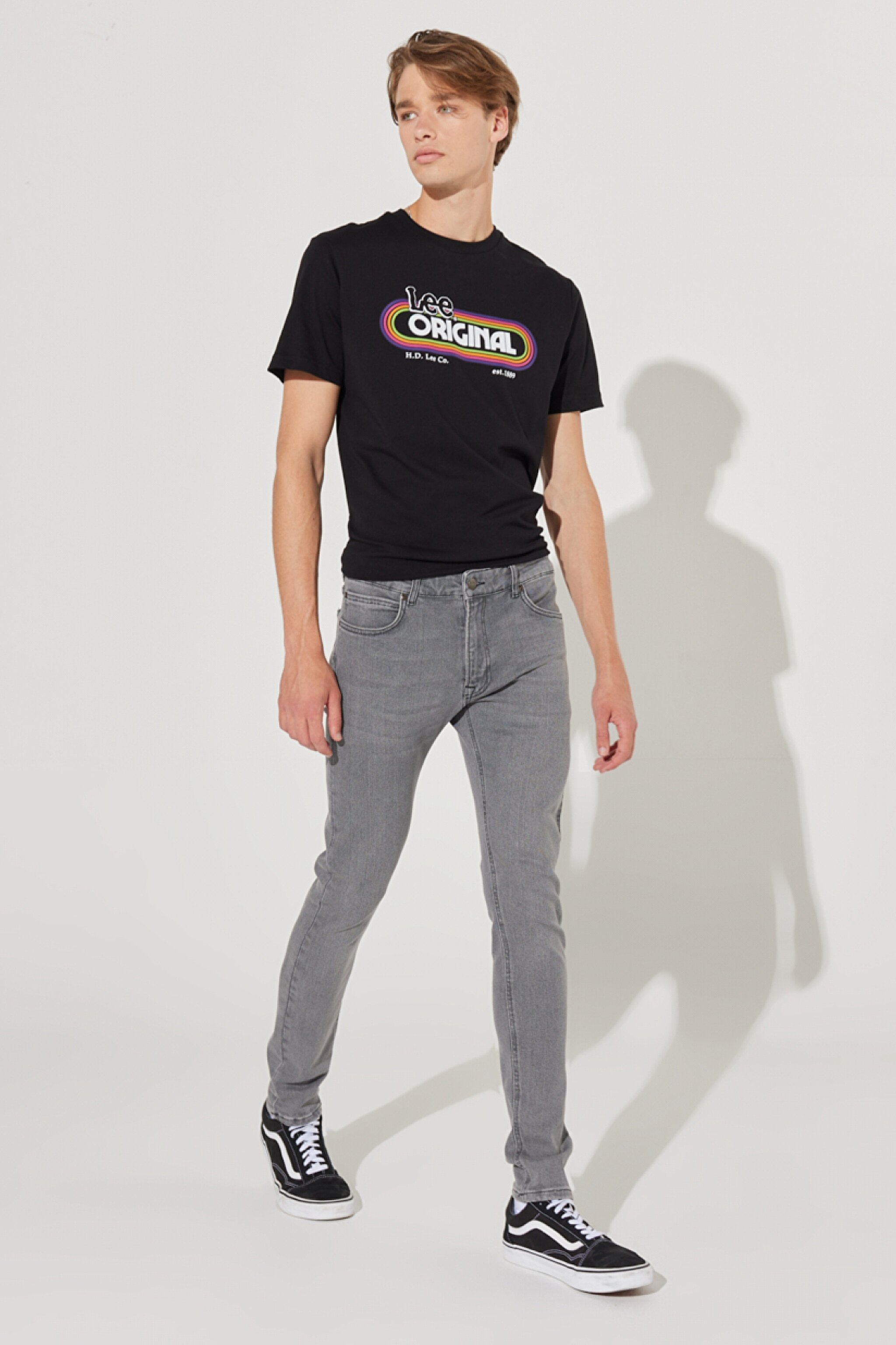 Malone Skinny Fit Dar Kesim Normal Bel Gri Esnek Jean Kot Pantolon - Grey Worn-L736072C60 (görsel 2)