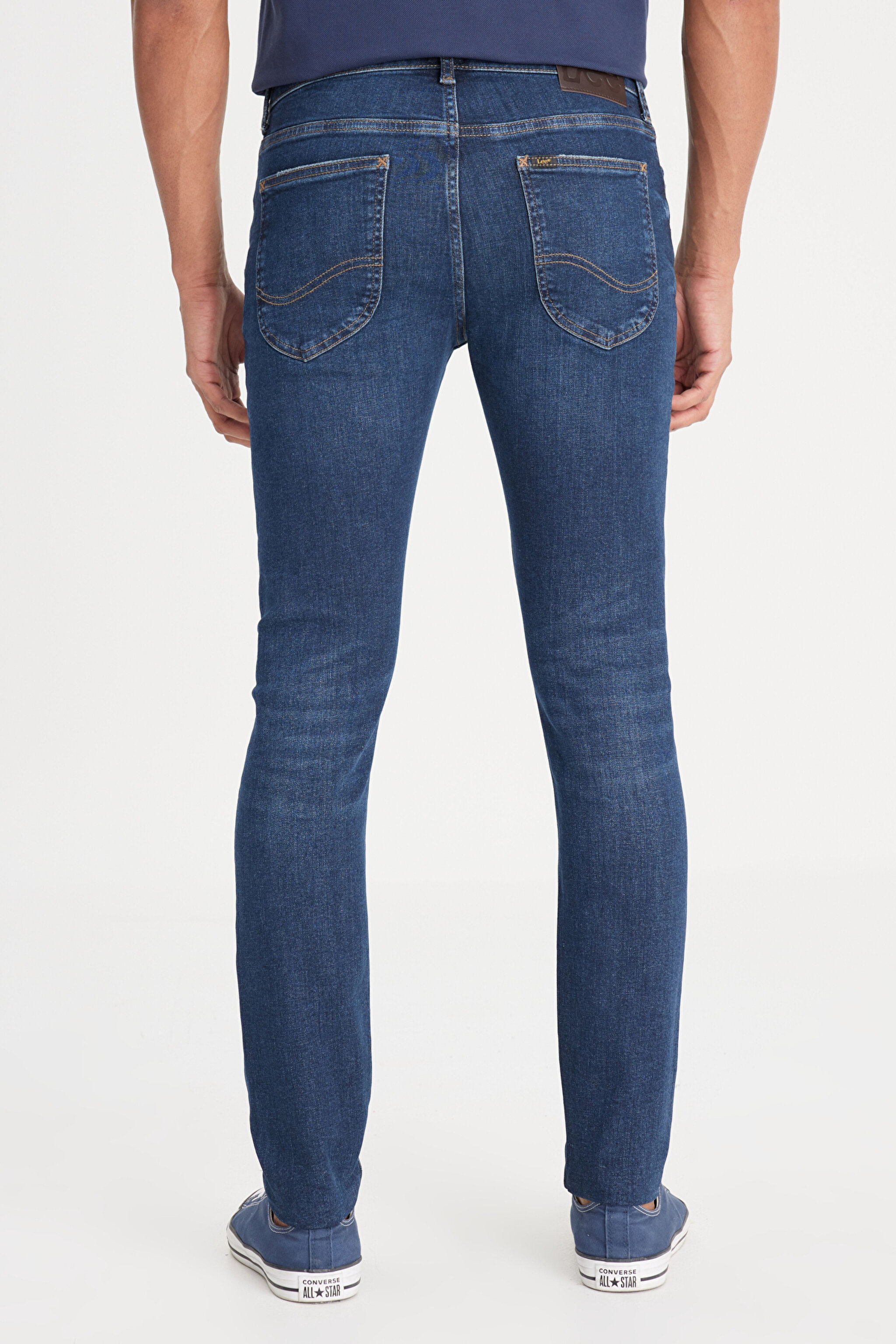 Malone Skinny Fit Dar Kesim Normal Bel Koyu Mavi Esnek Jean Kot Pantolon - Stone-L73607458 (görsel 6)