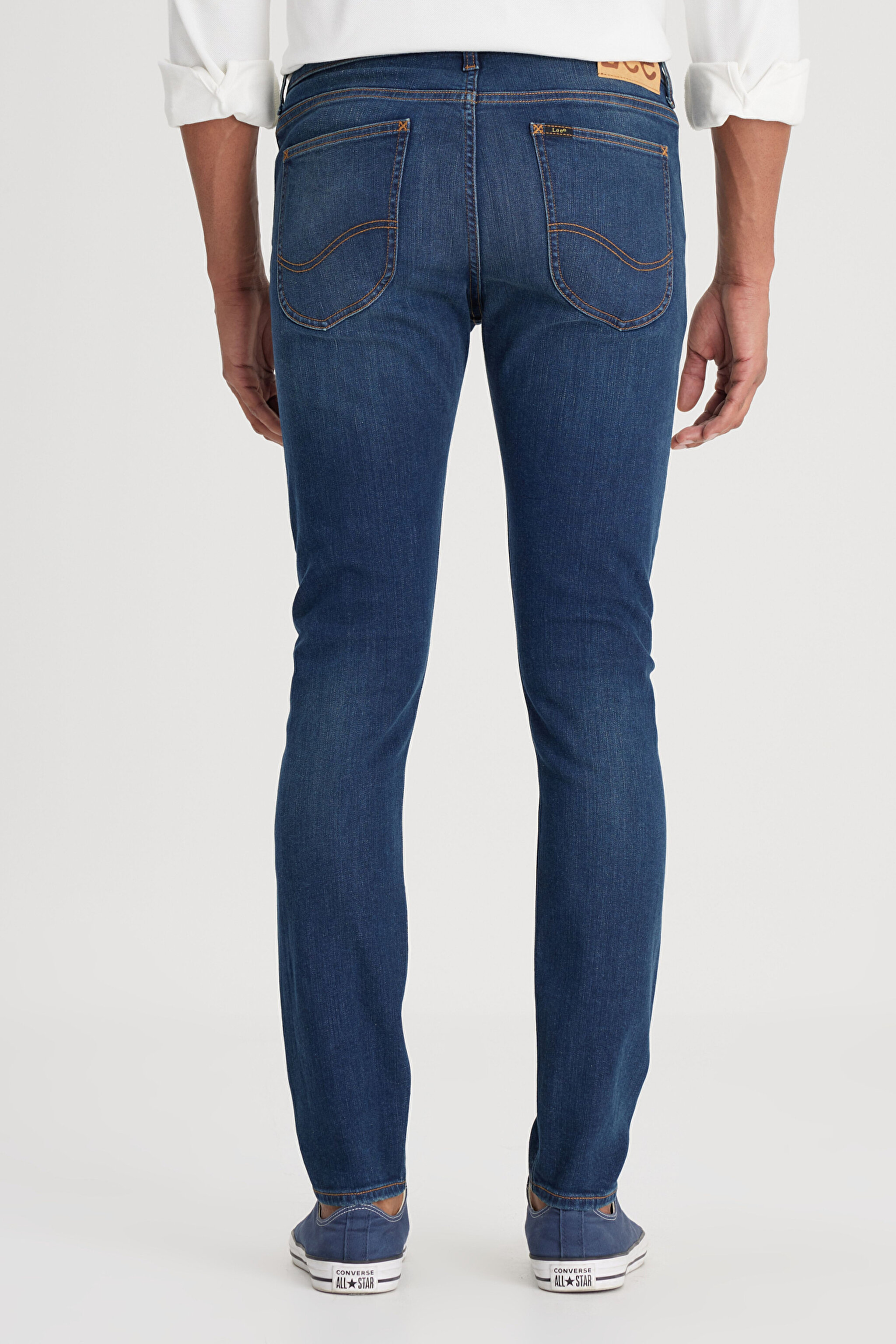 Skinny Fit Çok Dar Kesim Normal Bel Çok Dar Paça Malone Lacivert Jean Kot Pantolon - Rinse-L736147401 (görsel 6)