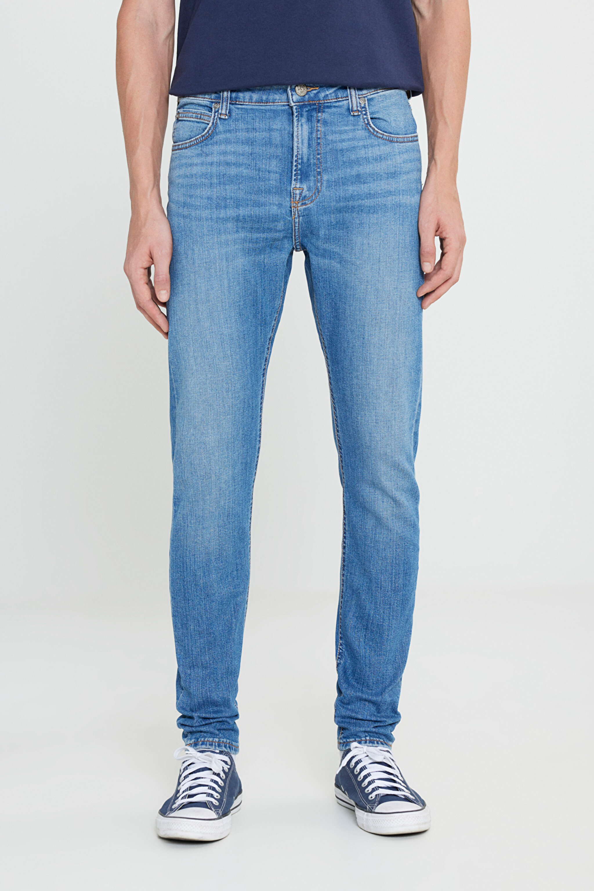 Skinny Fit Çok Dar Kesim Normal Bel Çok Dar Paça Malone Mavi Jean Kot Pantolon - Amethyst-L736204037G49 (görsel 3)