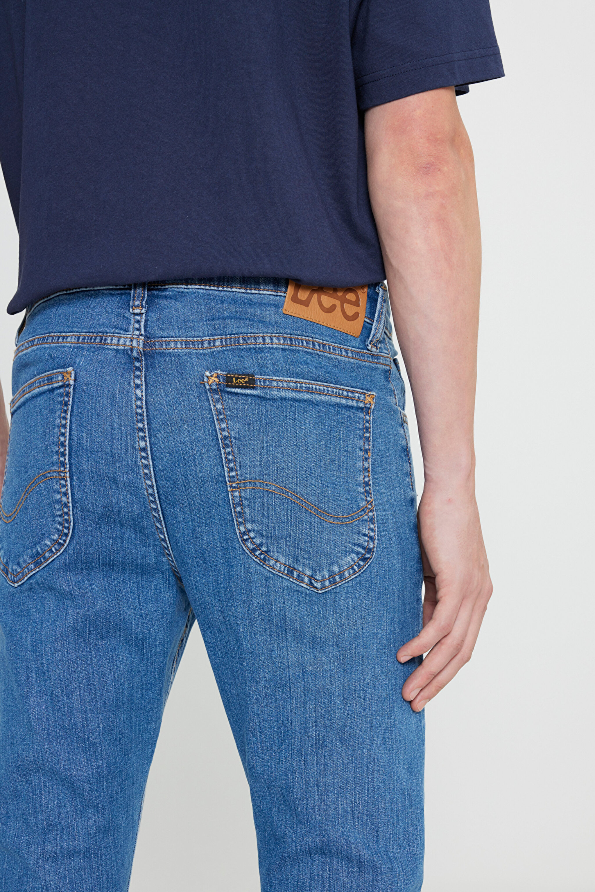 Skinny Fit Çok Dar Kesim Normal Bel Çok Dar Paça Malone Mavi Jean Kot Pantolon - Amethyst-L736204037G49 (görsel 6)