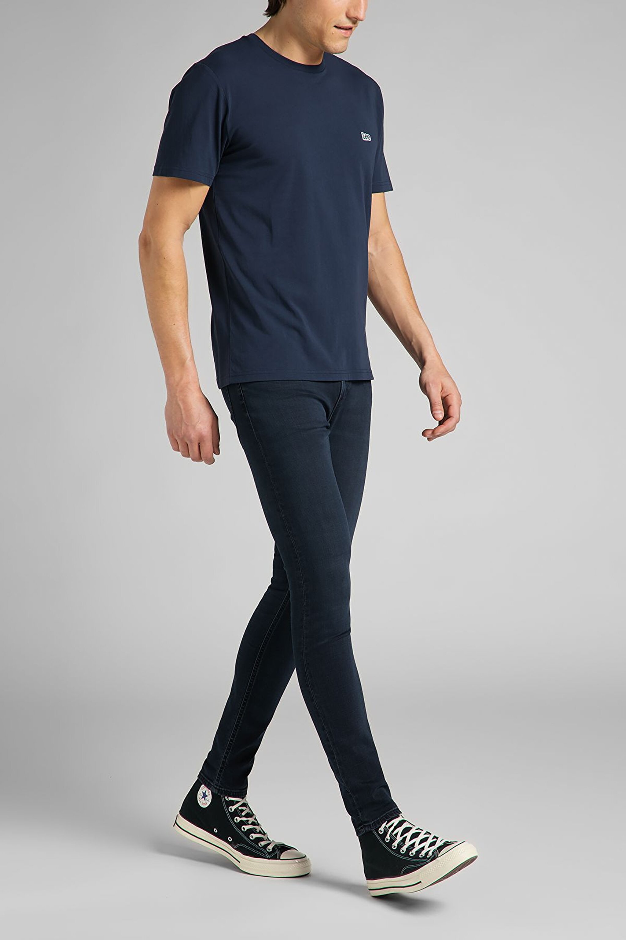 Malone Skinny Fit Normal Bel Denim Esnek Jean Kot Pantolon - Dark Blue-L736PHKG (görsel 2)