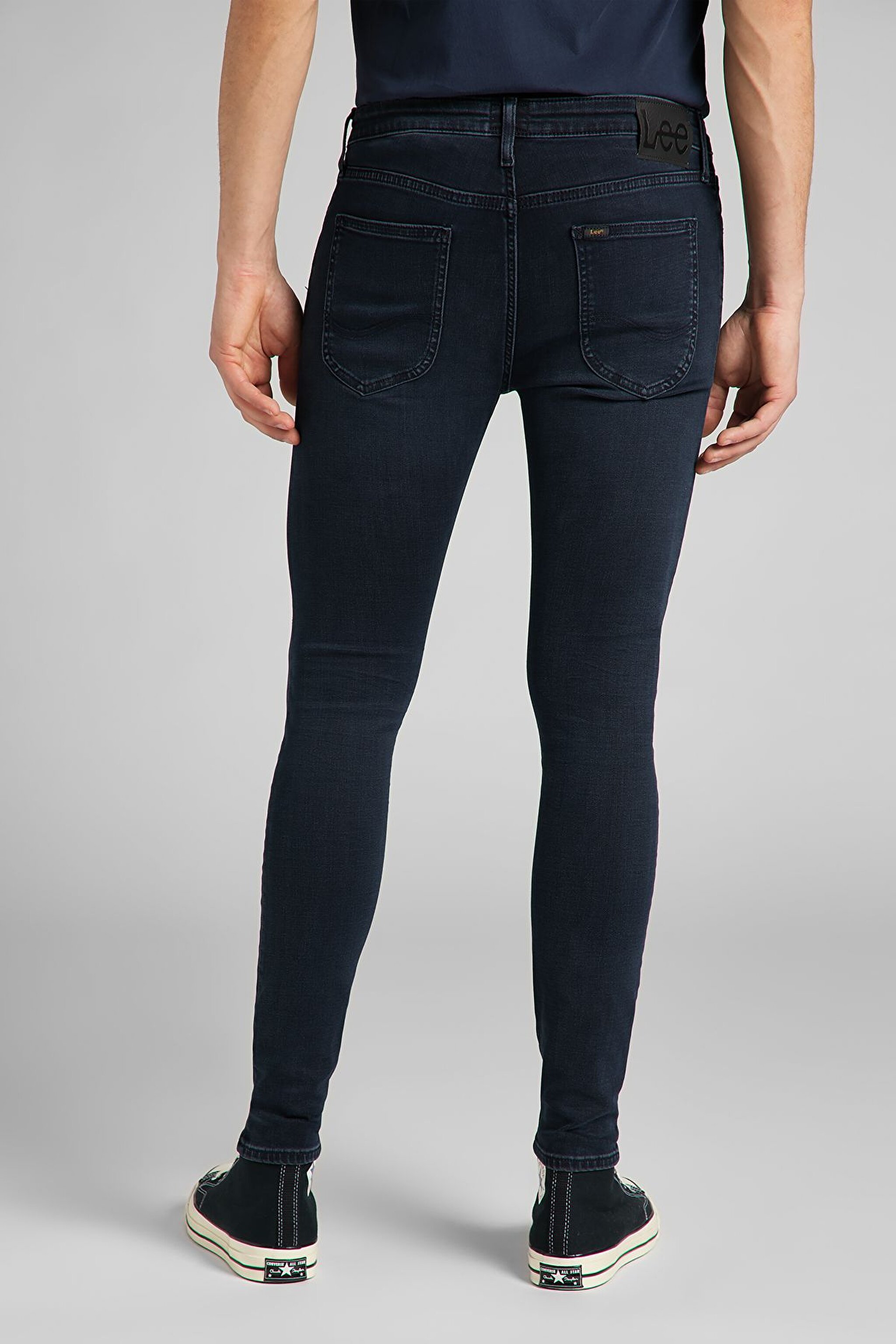 Malone Skinny Fit Normal Bel Denim Esnek Jean Kot Pantolon - Dark Blue-L736PHKG (görsel 4)