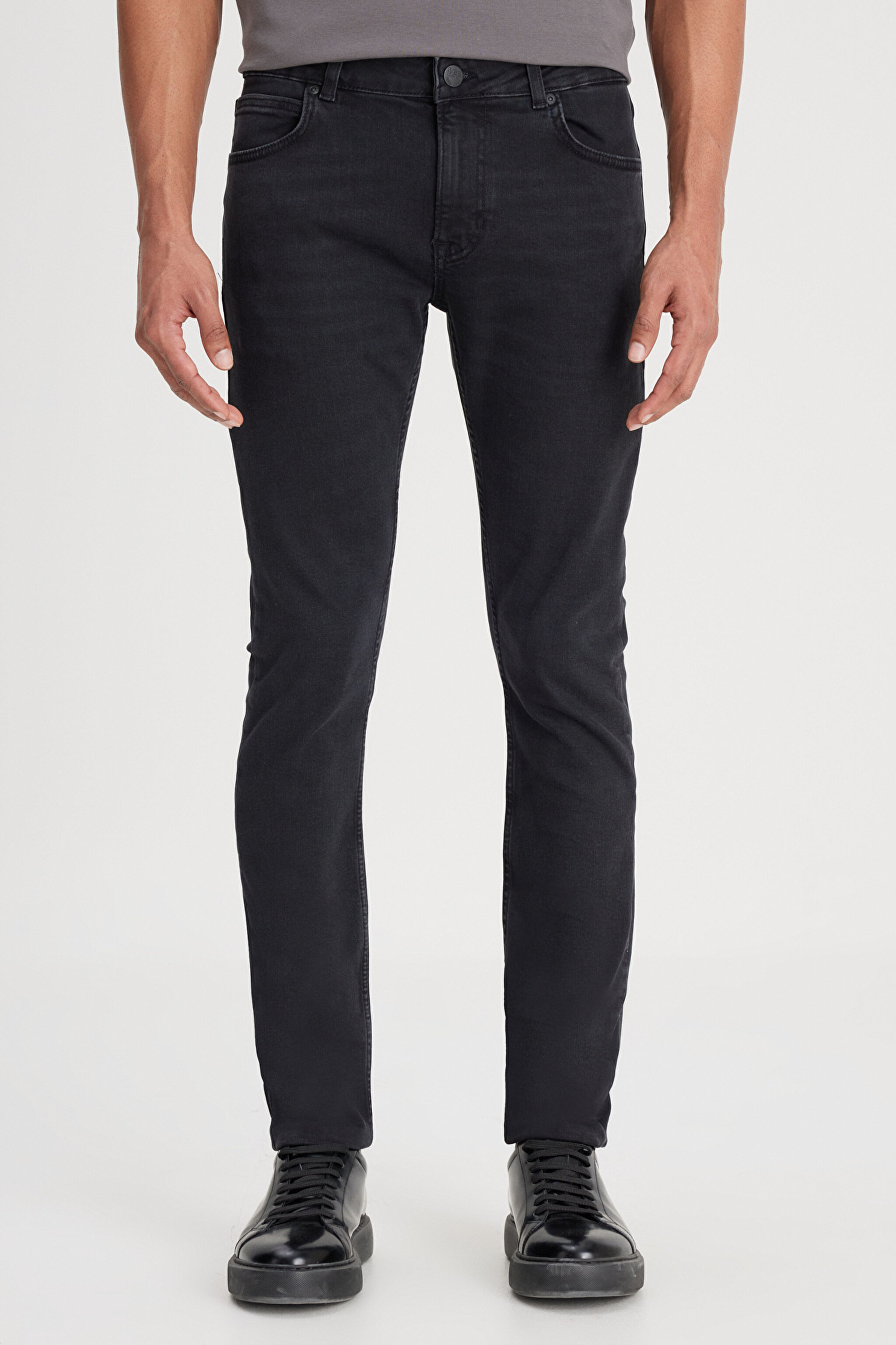 Malone Skinny Fit Pamuklu Jean Pantolon - Dark Westport-L736PJBT (görsel 5)