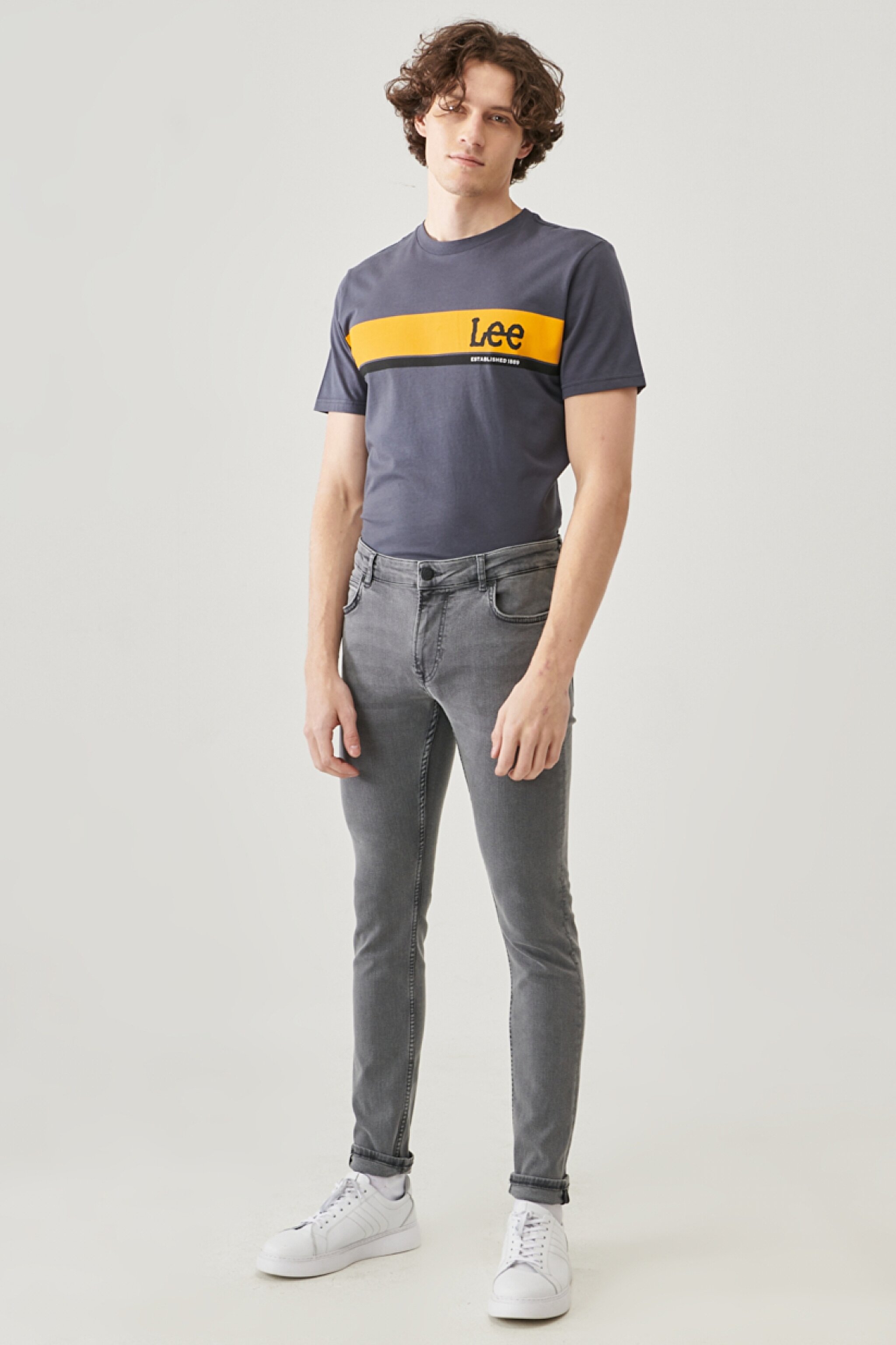 Malone Skinny Fit Dar Kalıp Düşük Bel Esnek Jean Kot Pantolon - Washed Westport-L736PJSN