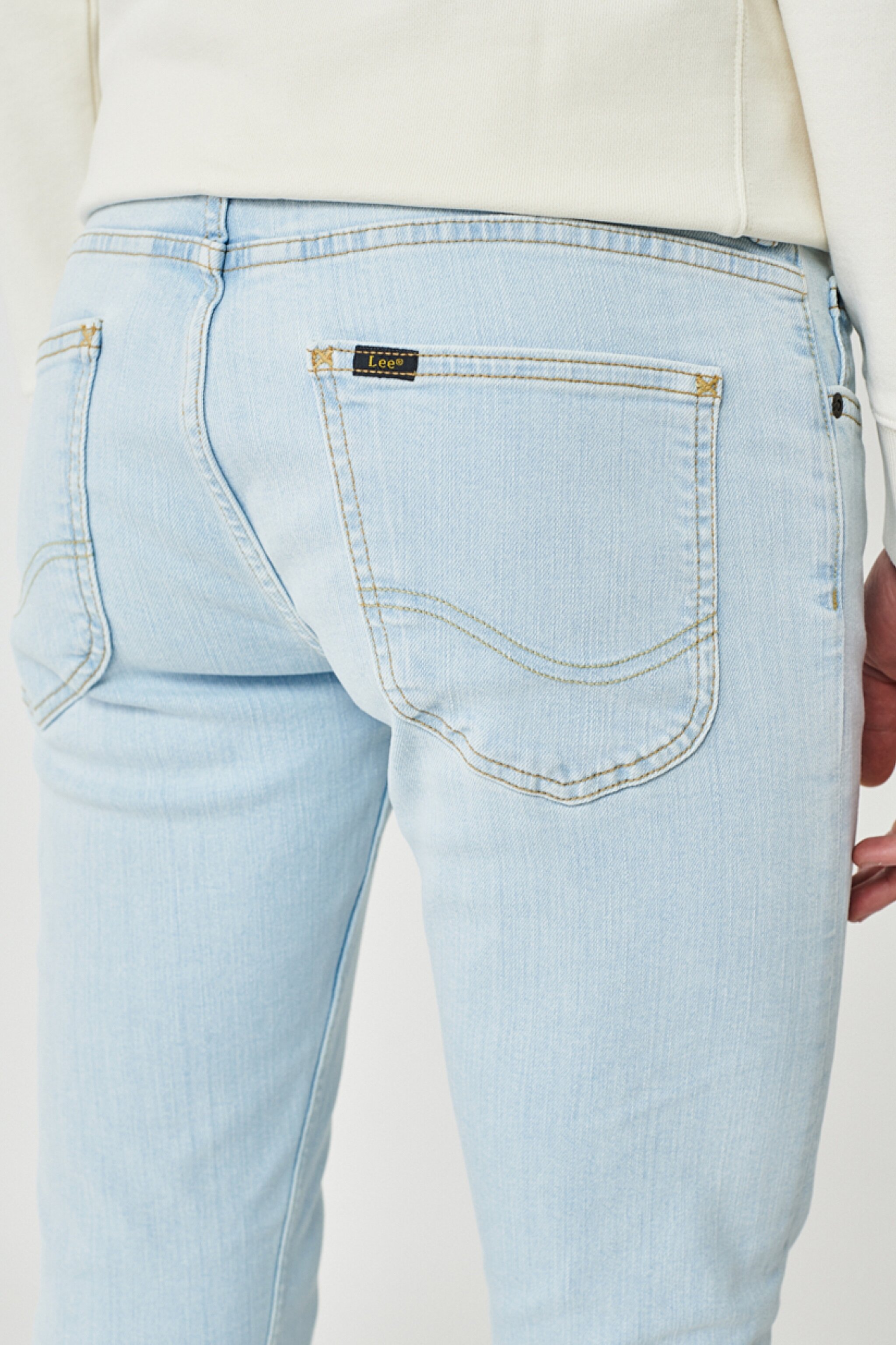 Malone Skinny Fit Dar Kesim Düşük Bel Esnek Jean Kot Pantolon - Light Kali-L736QDCH (görsel 4)