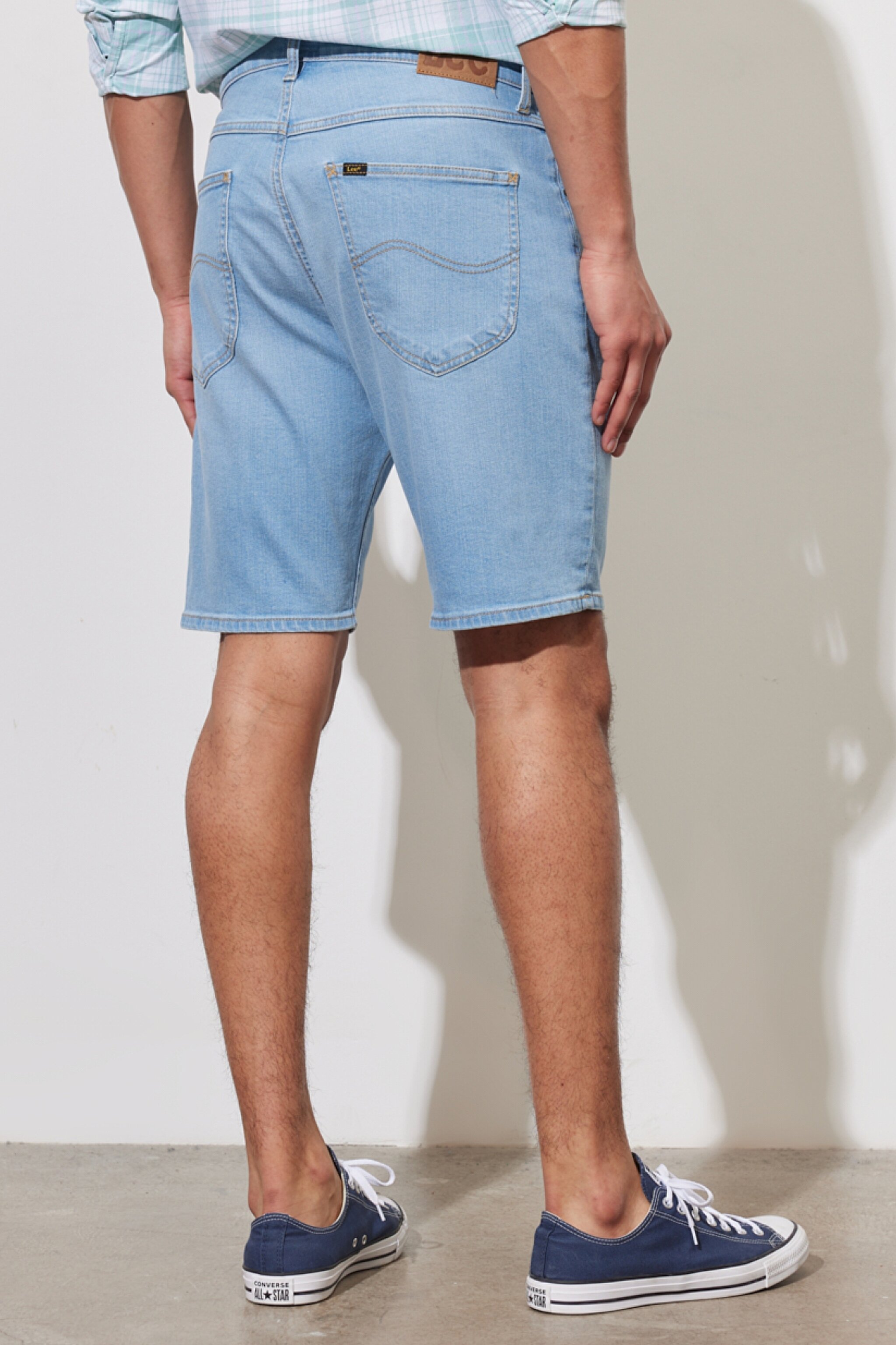Regular Fit Normal Kesim Normal Bel Esnek Jean Kot Şort - Mellow Light-L73MHVB71 (görsel 5)