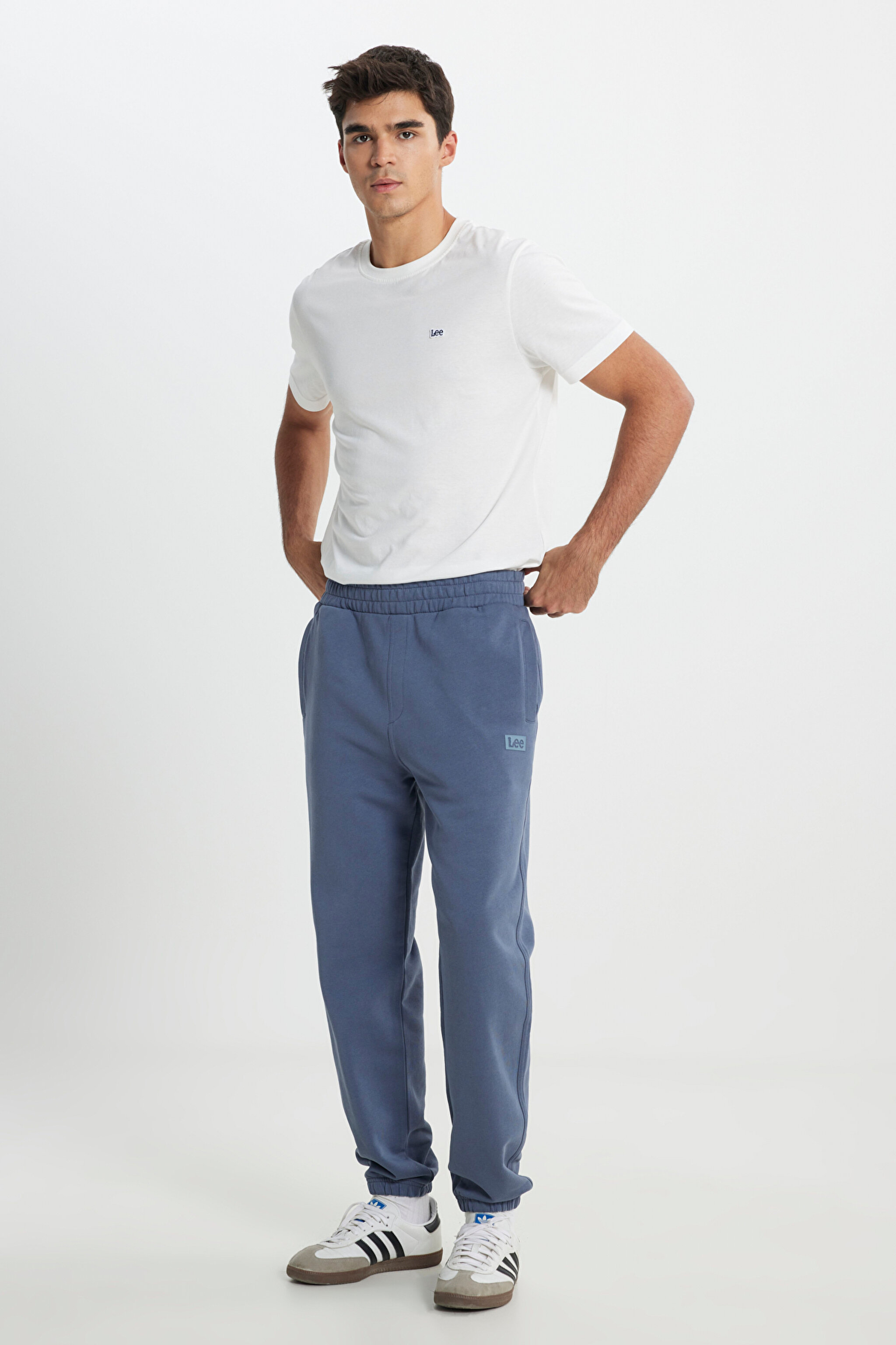 Regular Fit Normal Kesim %100 Pamuk Mavi Sweatpant Eşofman Altı