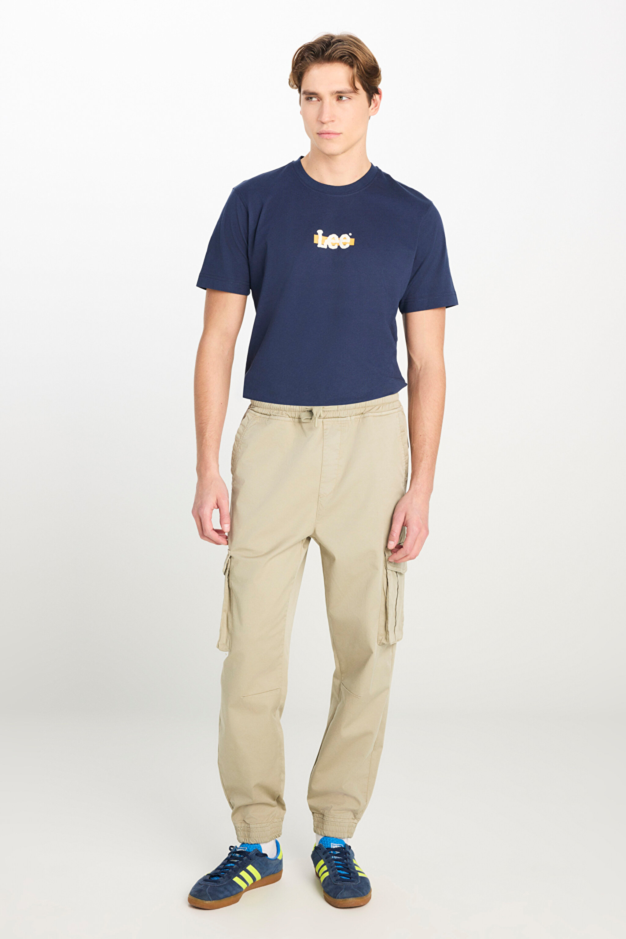 Regular Fit Normal Kesim Ribanalı Paça Kargo Cepli Haki Jogger Pantolon - Stone-L76E0000158 (görsel 2)