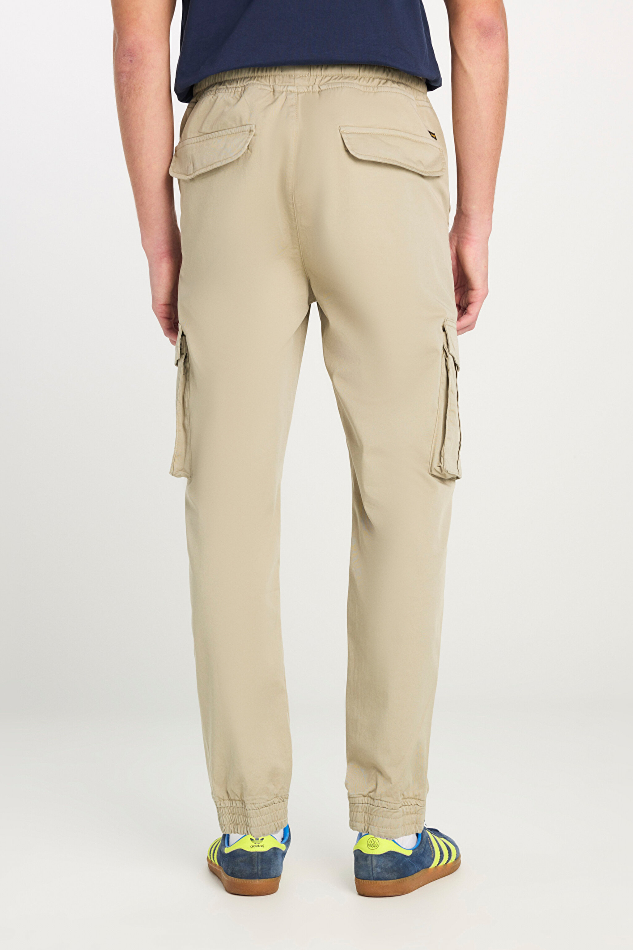 Regular Fit Normal Kesim Ribanalı Paça Kargo Cepli Haki Jogger Pantolon - Stone-L76E0000158 (görsel 4)