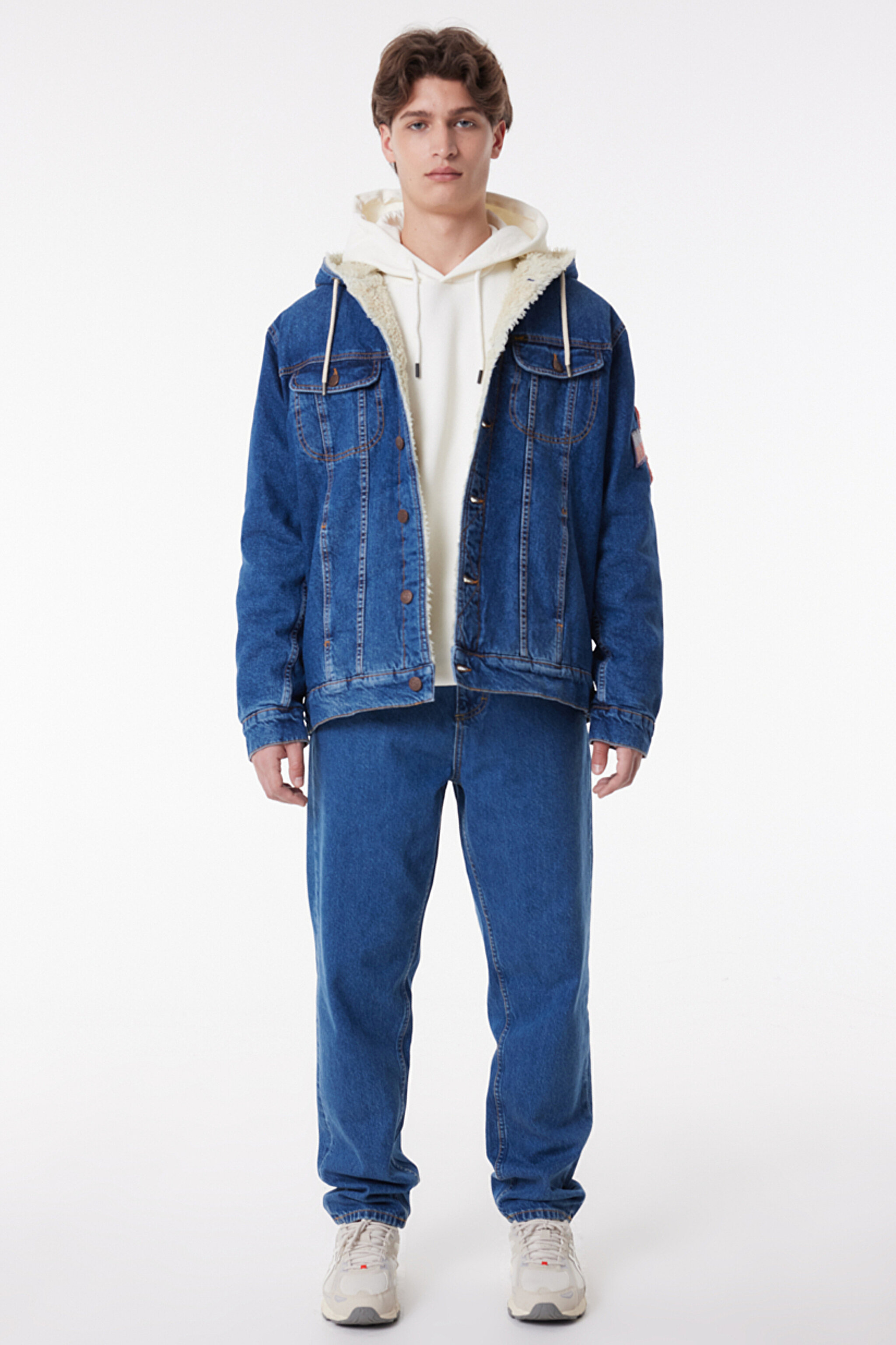 Straight Fit Düz Kesim Yüksek Bel %100 Pamuk Oscar Jean Denim Kot Pantolon - Freedom-L76FGAD21 (görsel 2)