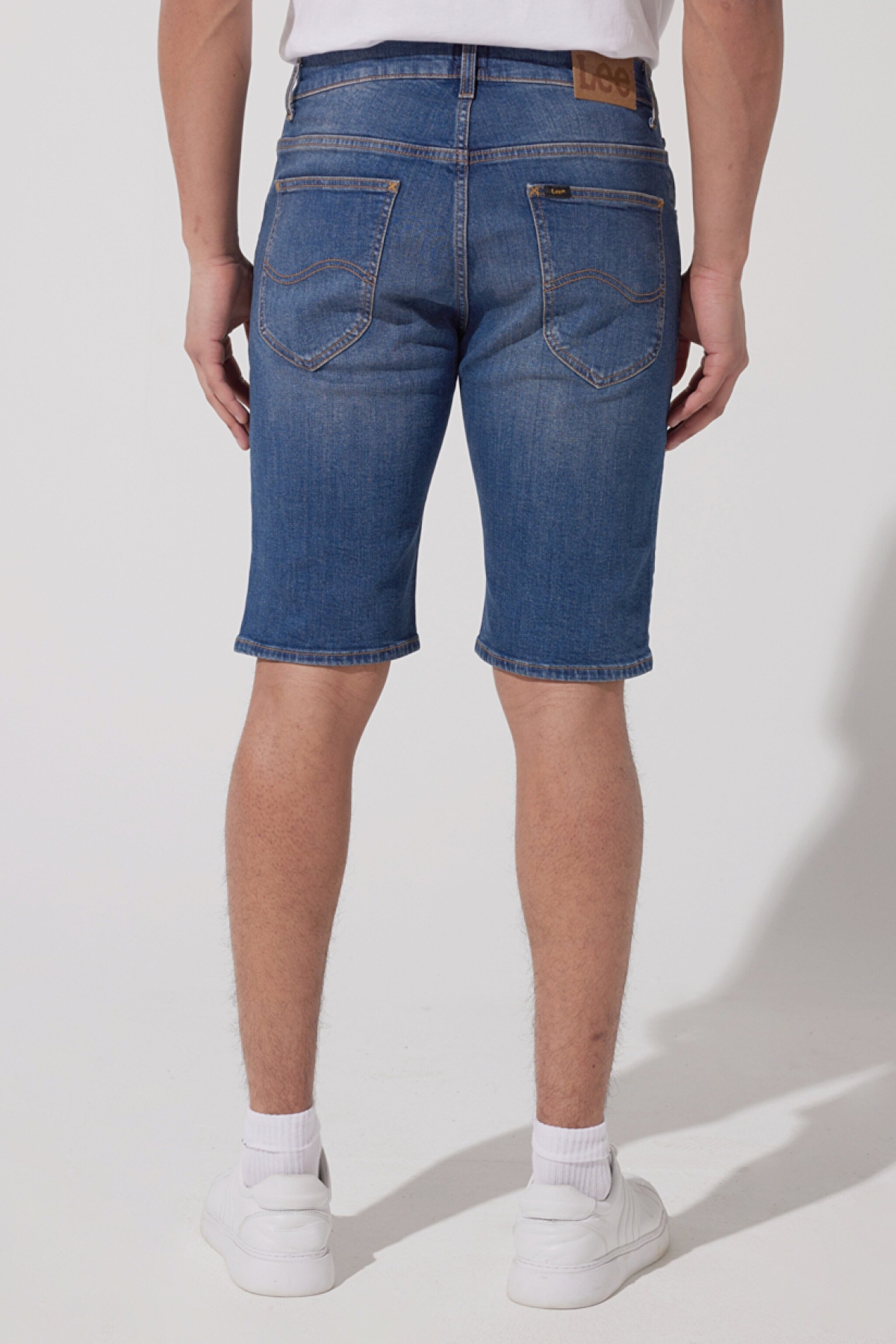 Regular Fit Normal Keism Normal Bel Mavi Esnek Jean Kot Şort - Ross-L78DDBA78 (görsel 5)