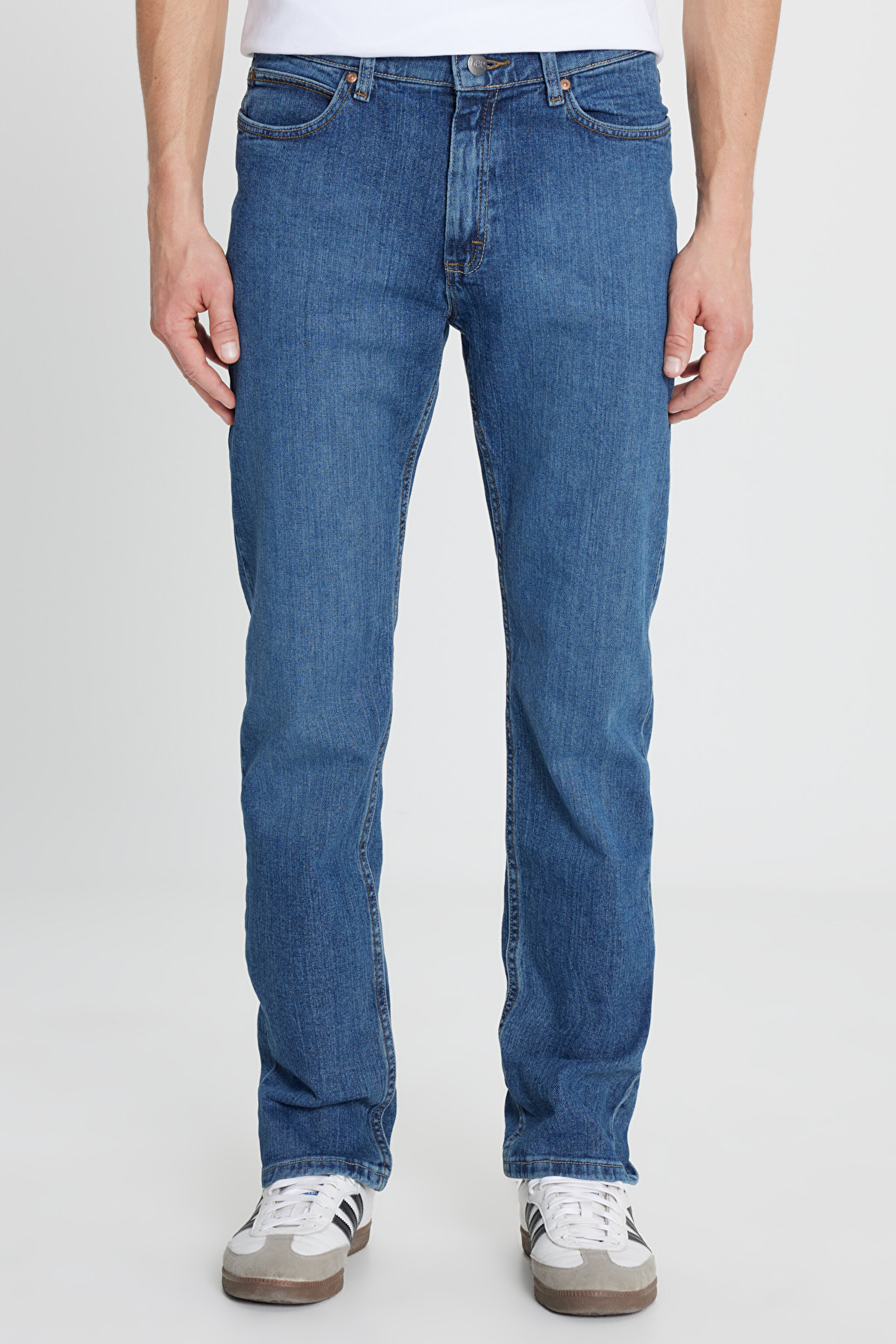 %100 Pamuk Loose Fit Rahat Kesim Jean Kot Denim Pantolon - Triumph-L78OA5472086 (görsel 3)