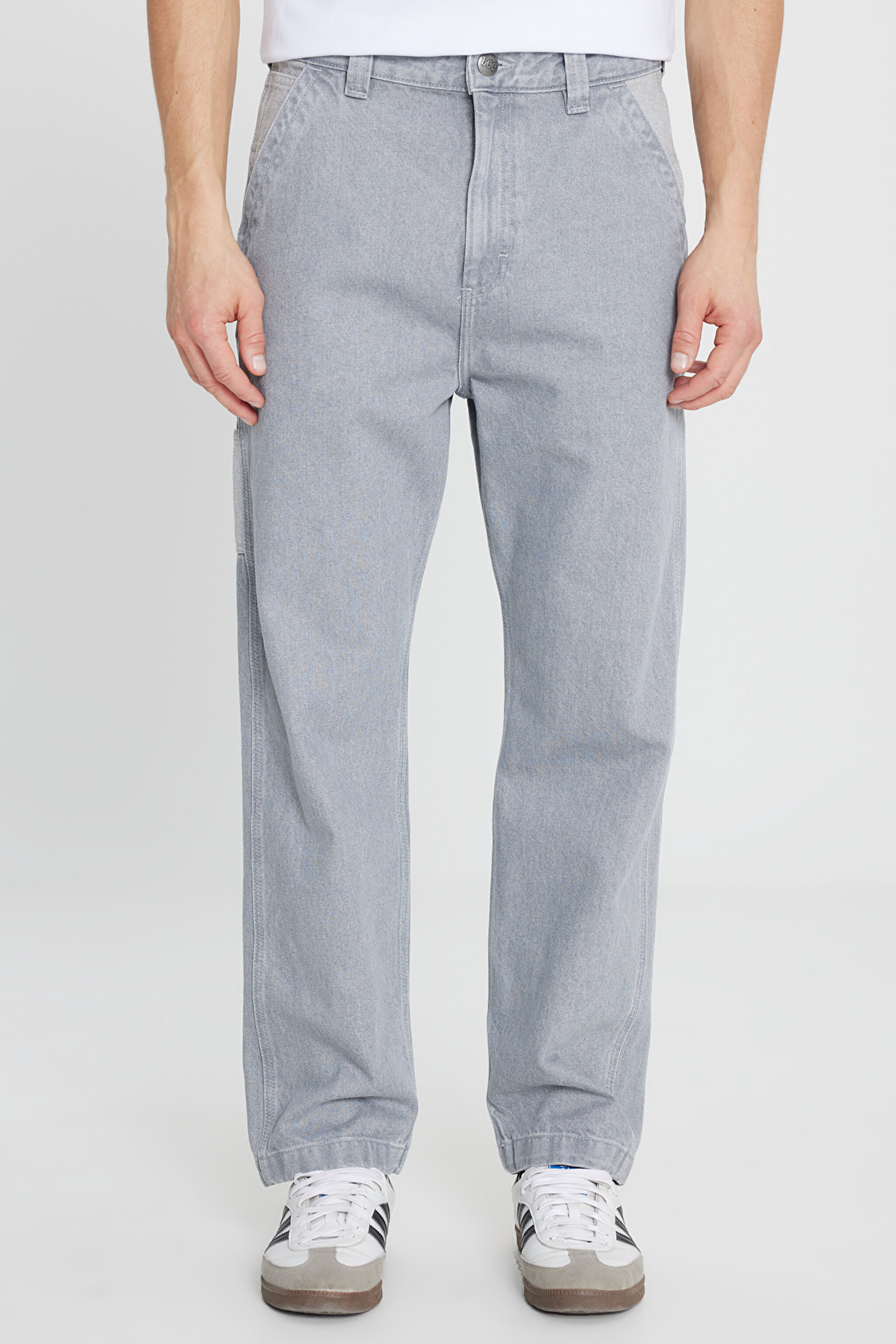 100 Pamuk Relaxed Straight Fit Cepli Jean Kot Denim Pantolon