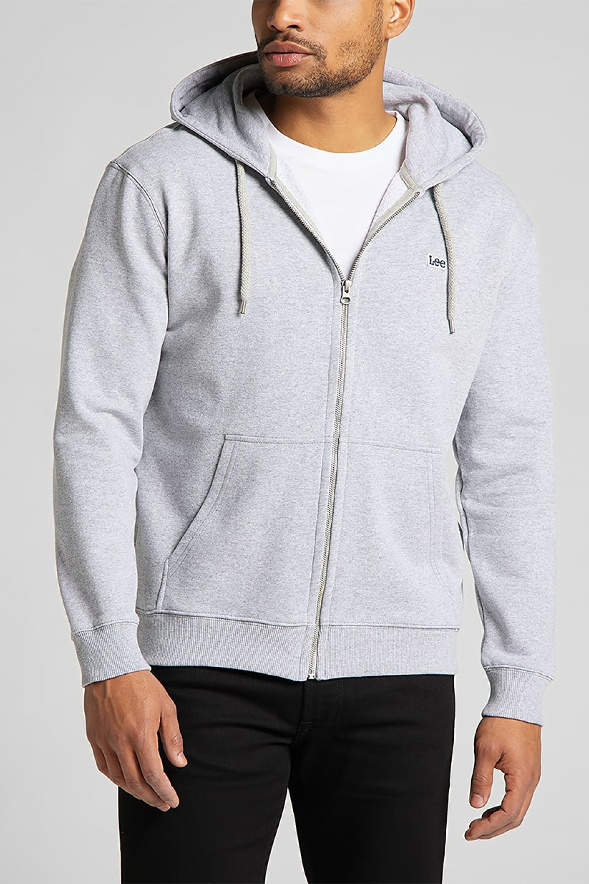 Regular Fit Normal Kesim %100 Pamuk Kapüşonlu Tam Fermuarlı Sweatshirt