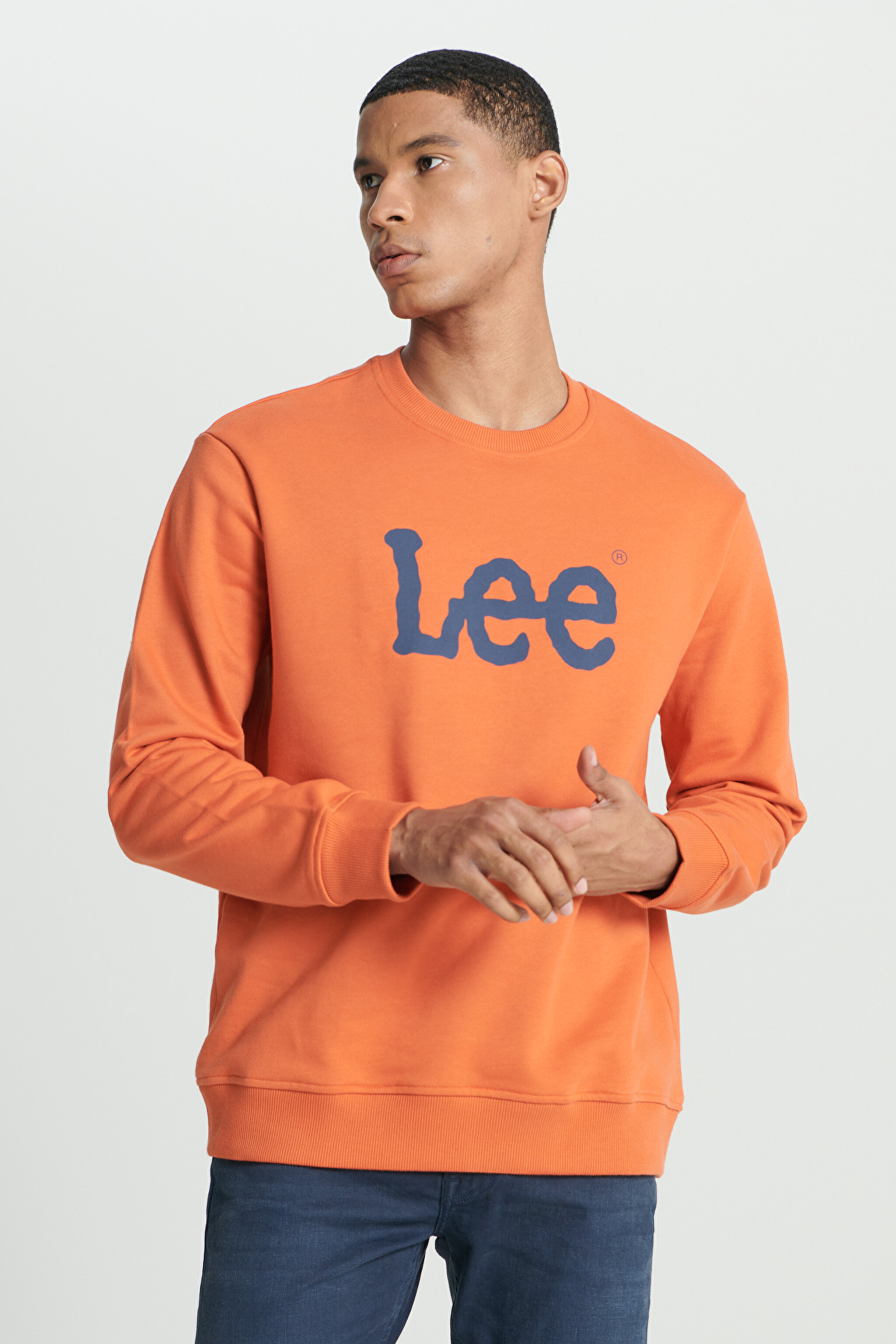 Regular Fit Normal Kesim %100 Pamuk Sıfır Yaka Sweatshirt