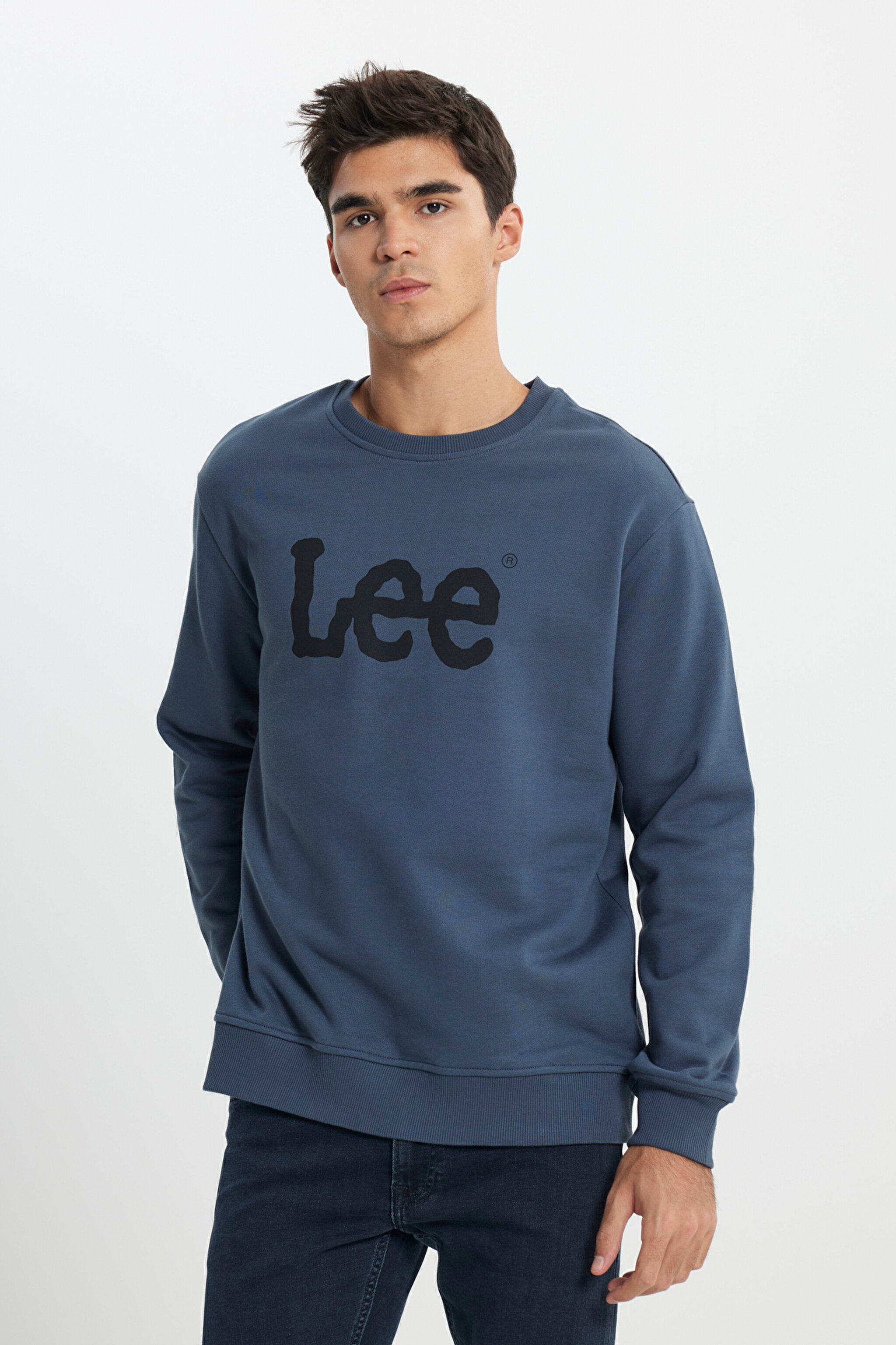 Regular Fit Normal Kesim %100 Pamuk Sıfır Yaka Sweatshirt