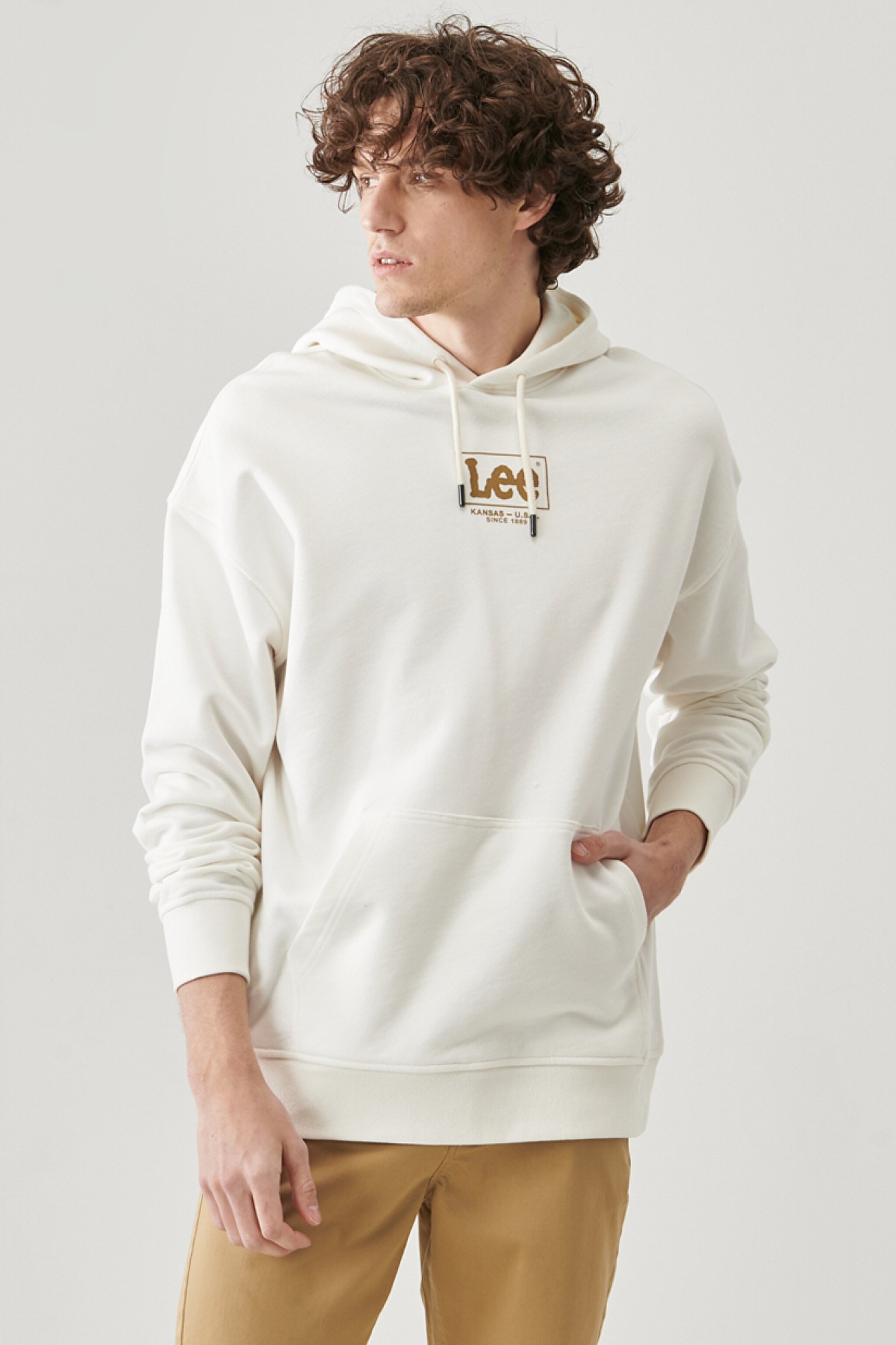 Loose Fit %100 Pamuk Core Loose Hoodie Kapüşonlu Sweatshirt
