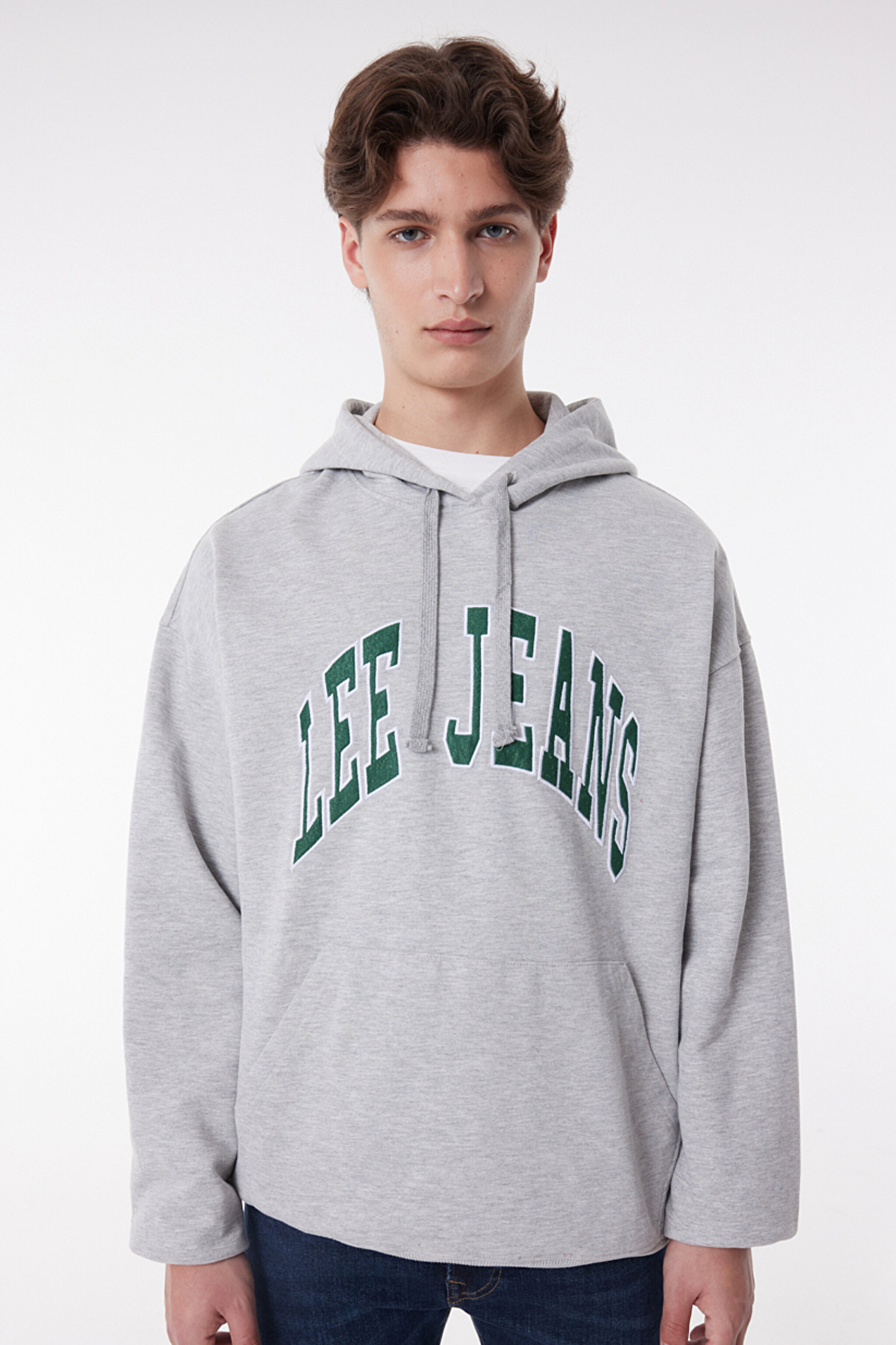 Loose Fit Rahat Kesim Kapüşonlu Şardonlu Sweatshirt