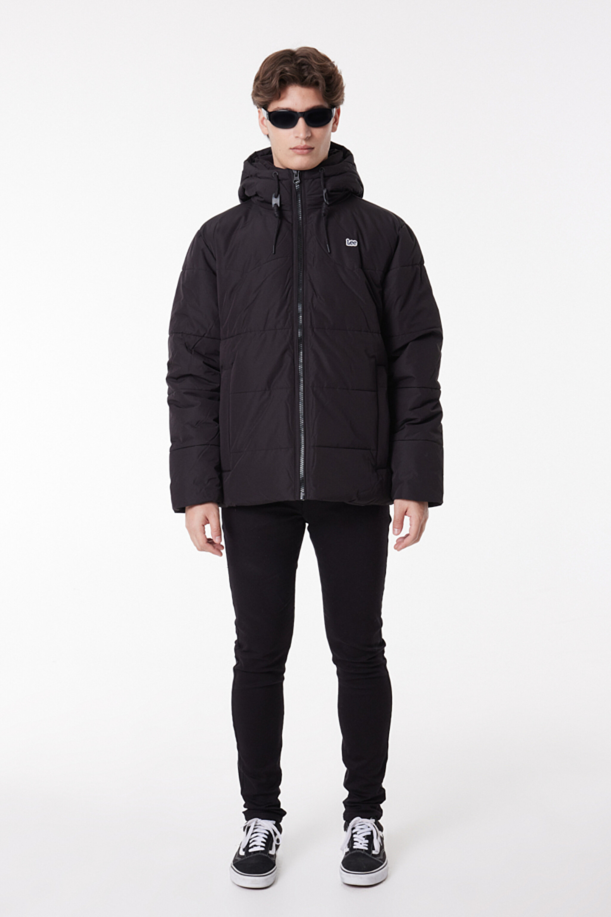 Regular Fit Normal Kesim Kapüşonlu Siyah Şişme Mont - Black-L88BNY01 (görsel 2)