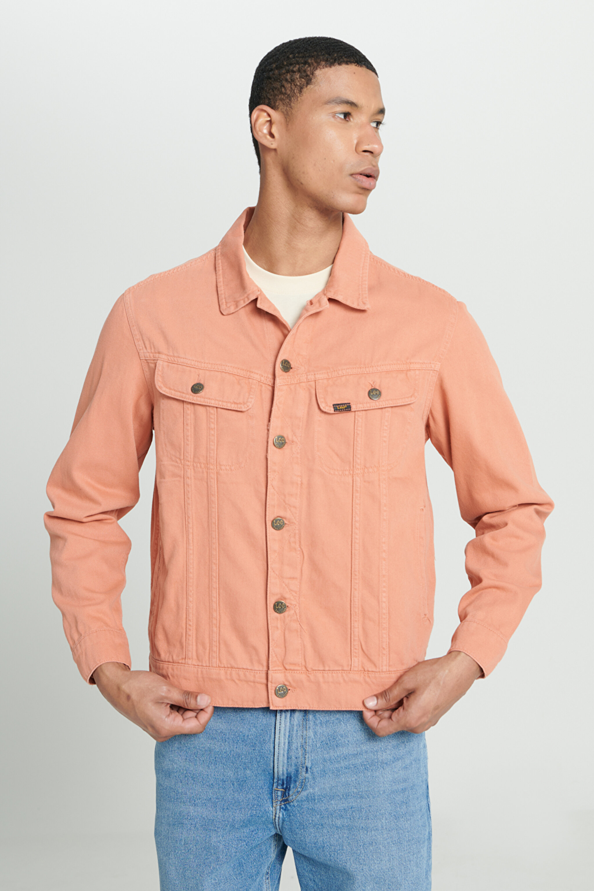 Regular Fit Rider Jean Ceket - Rust-L89ZSM54 (görsel 3)