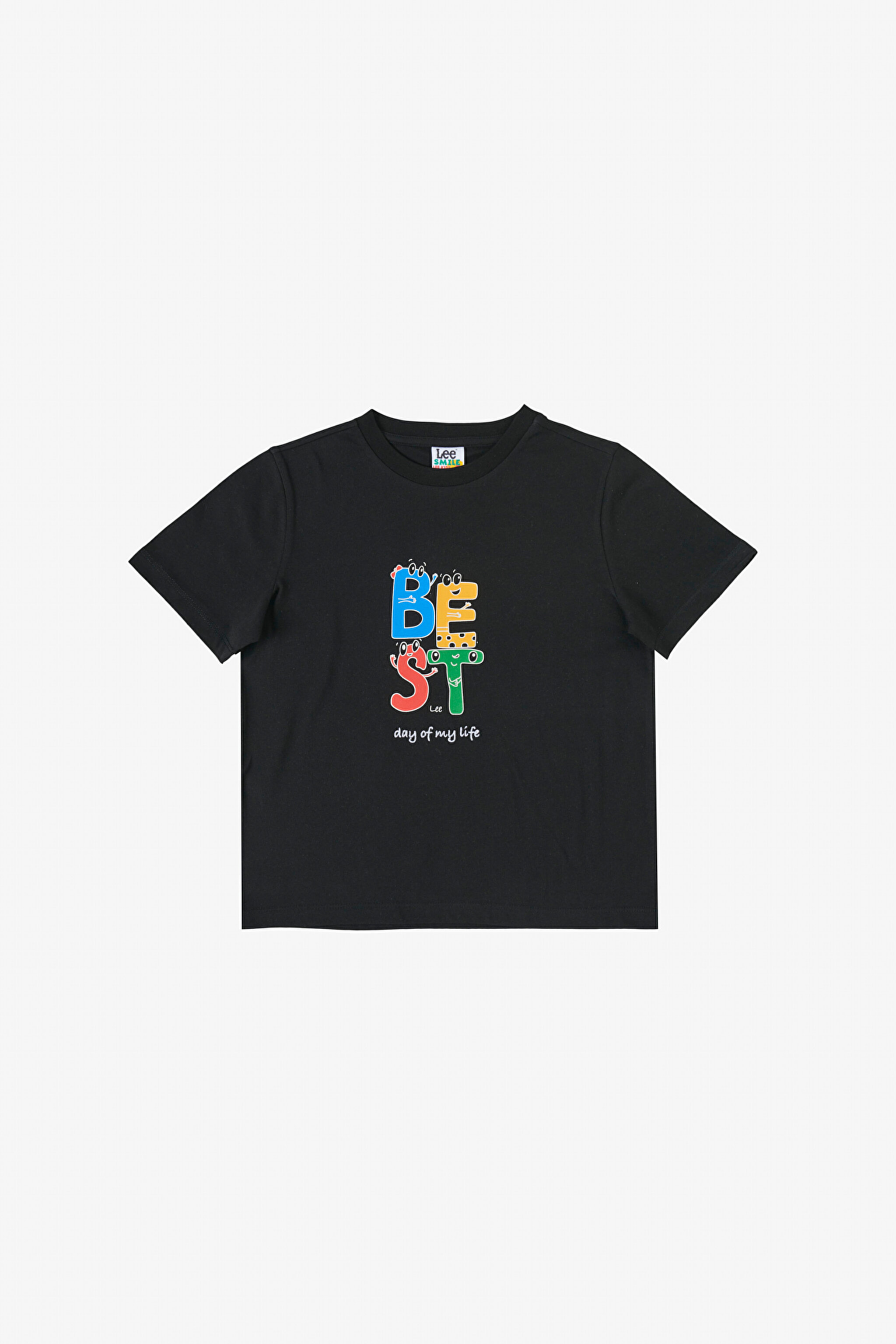 Regular Fit Normal Kesim %100 Pamuk Siyah Çocuk T-shirt