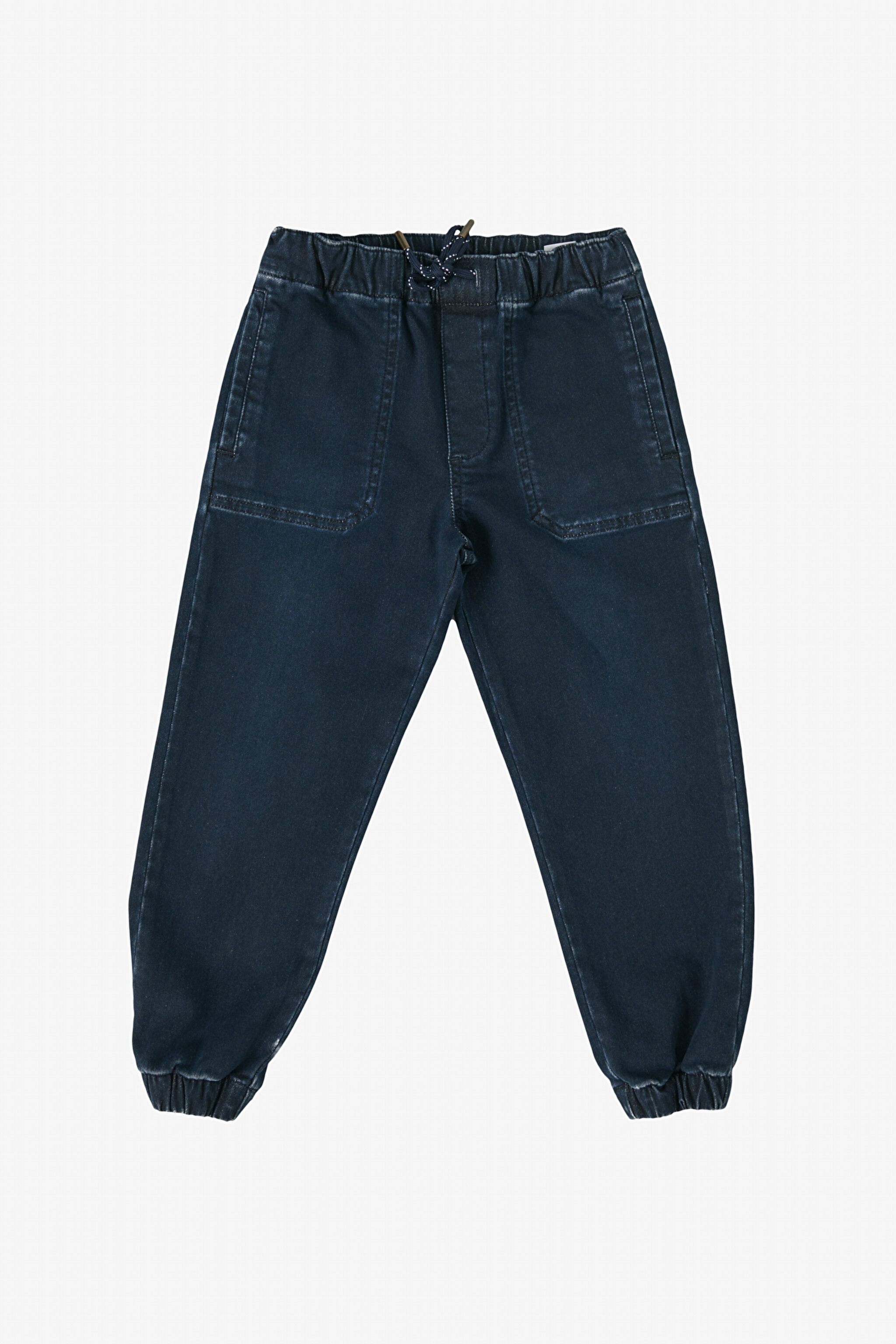 Regular Fit Normal Kesim Normal Bel Dar Paça Mavi Çocuk Jogger Pantolon - Mid Blue-LK241005XT