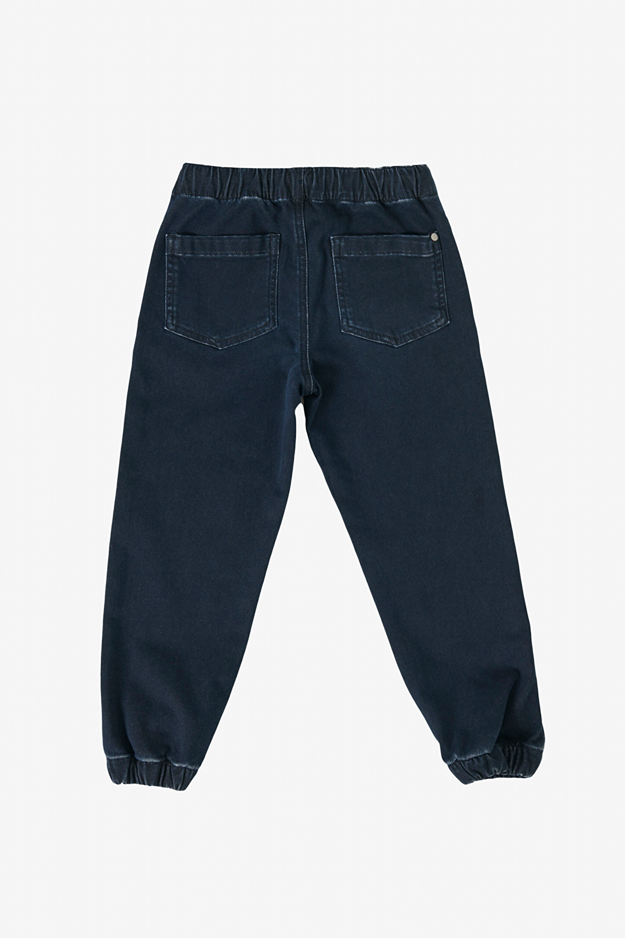 Regular Fit Normal Kesim Normal Bel Dar Paça Mavi Çocuk Jogger Pantolon - Mid Blue-LK241005XT (görsel 2)