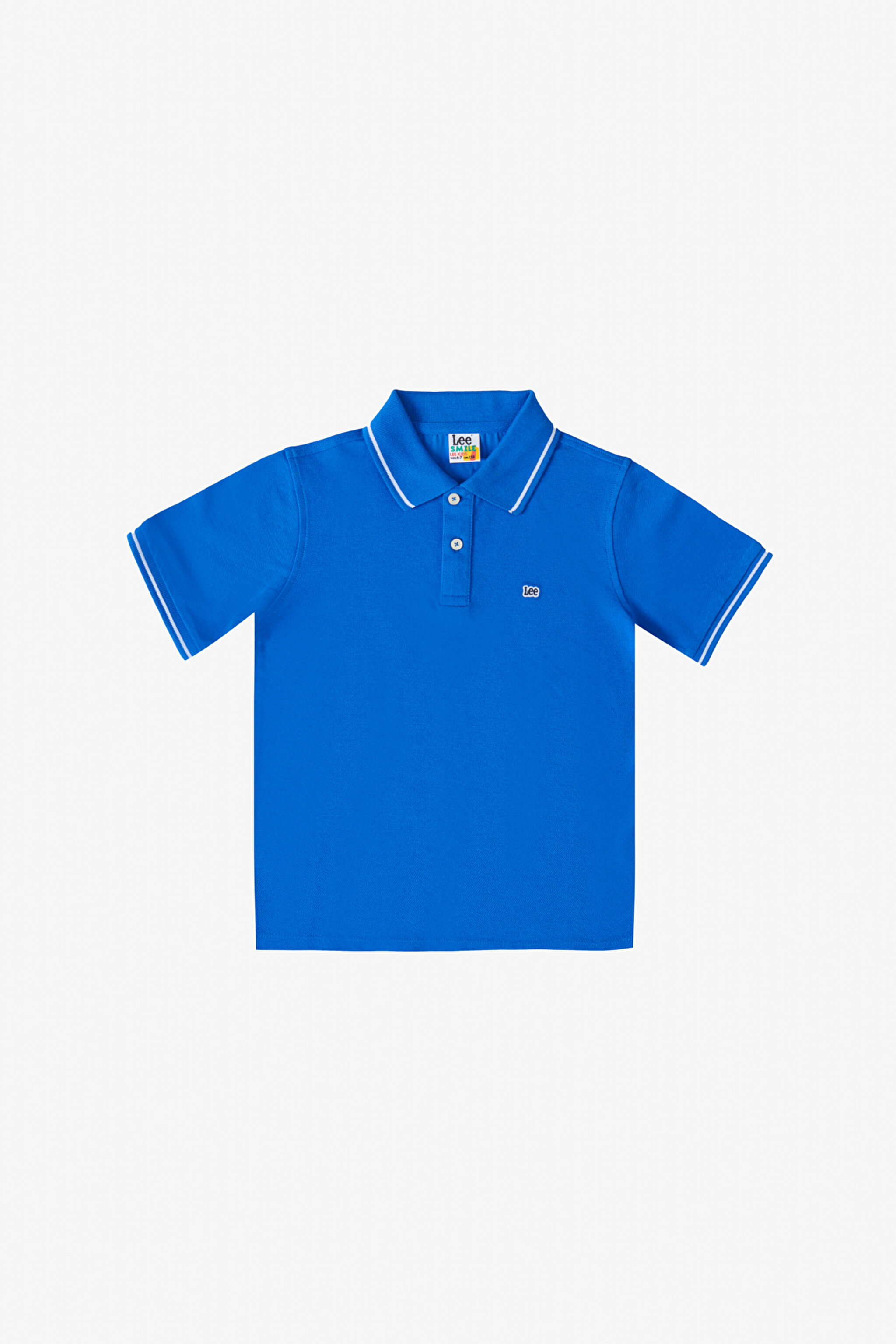 Regular Fit Normal Kesim %100 Pamuk Polo Yaka Turkuvaz Çocuk T-shirt