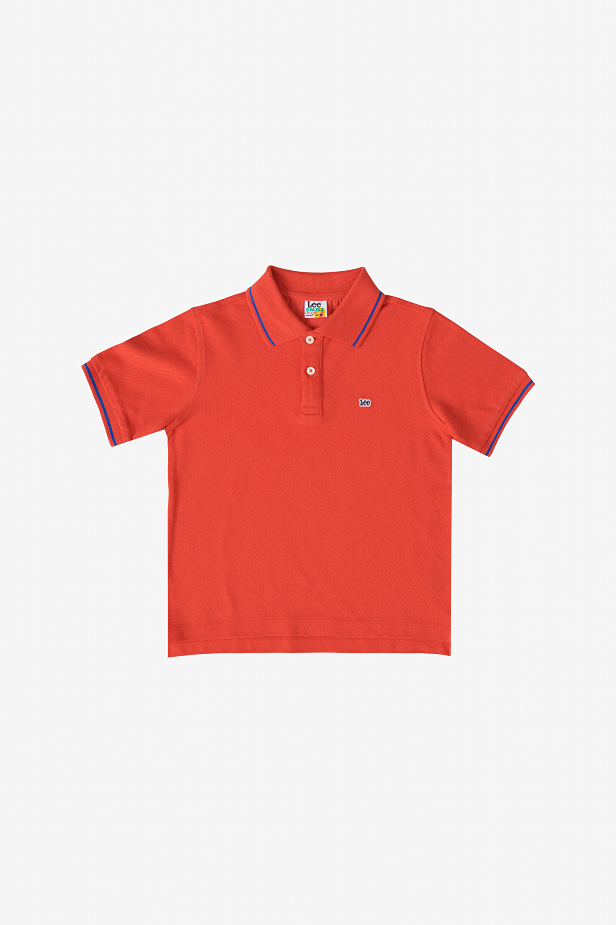 Regular Fit Normal Kesim %100 Pamuk Polo Yaka Kırmızı Çocuk T-shirt