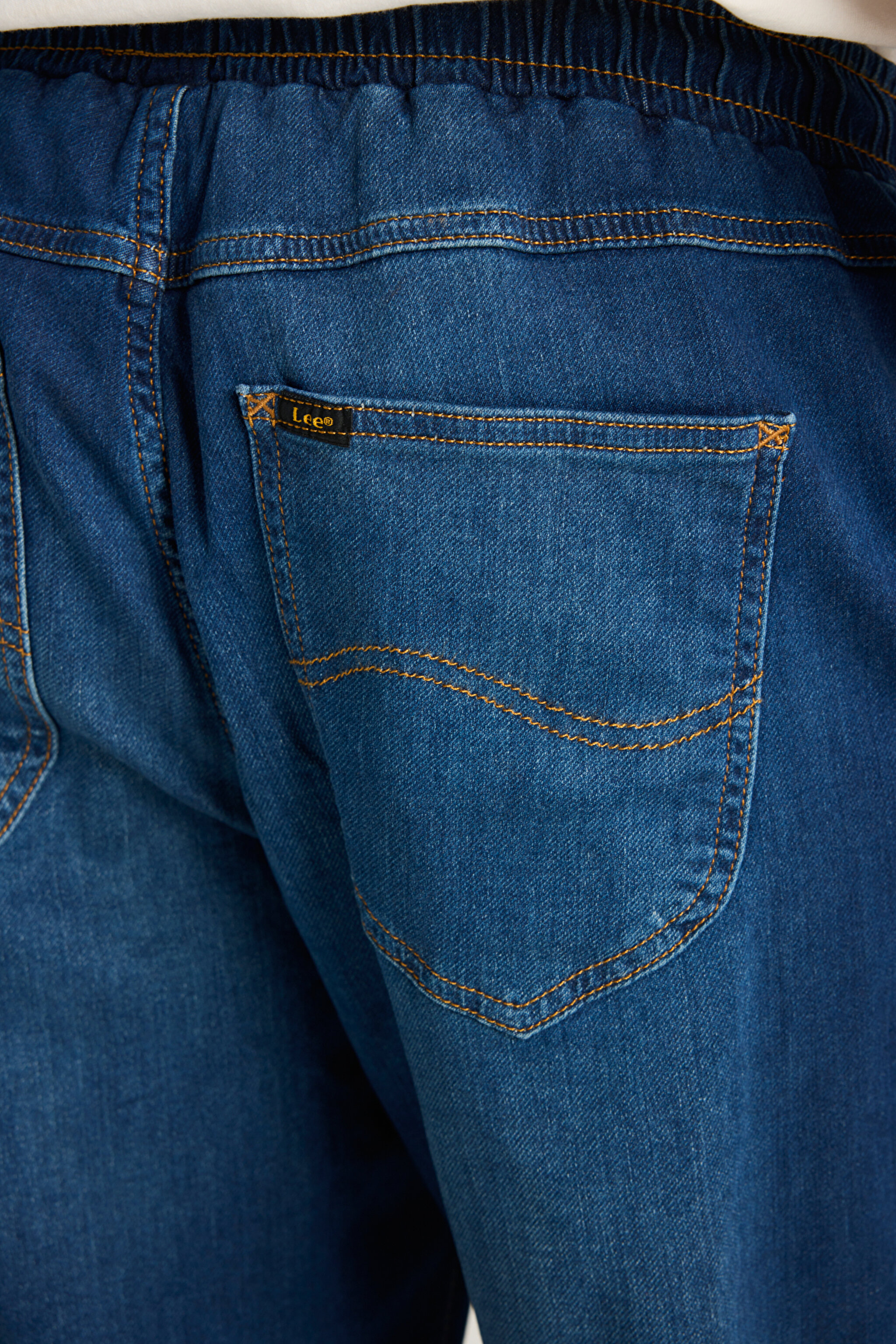 Regular Fit Normal Kesim Normal Bel Jogger Esnek Jean Kot  Pantolon - Mid Stone-LM0400414V (görsel 5)