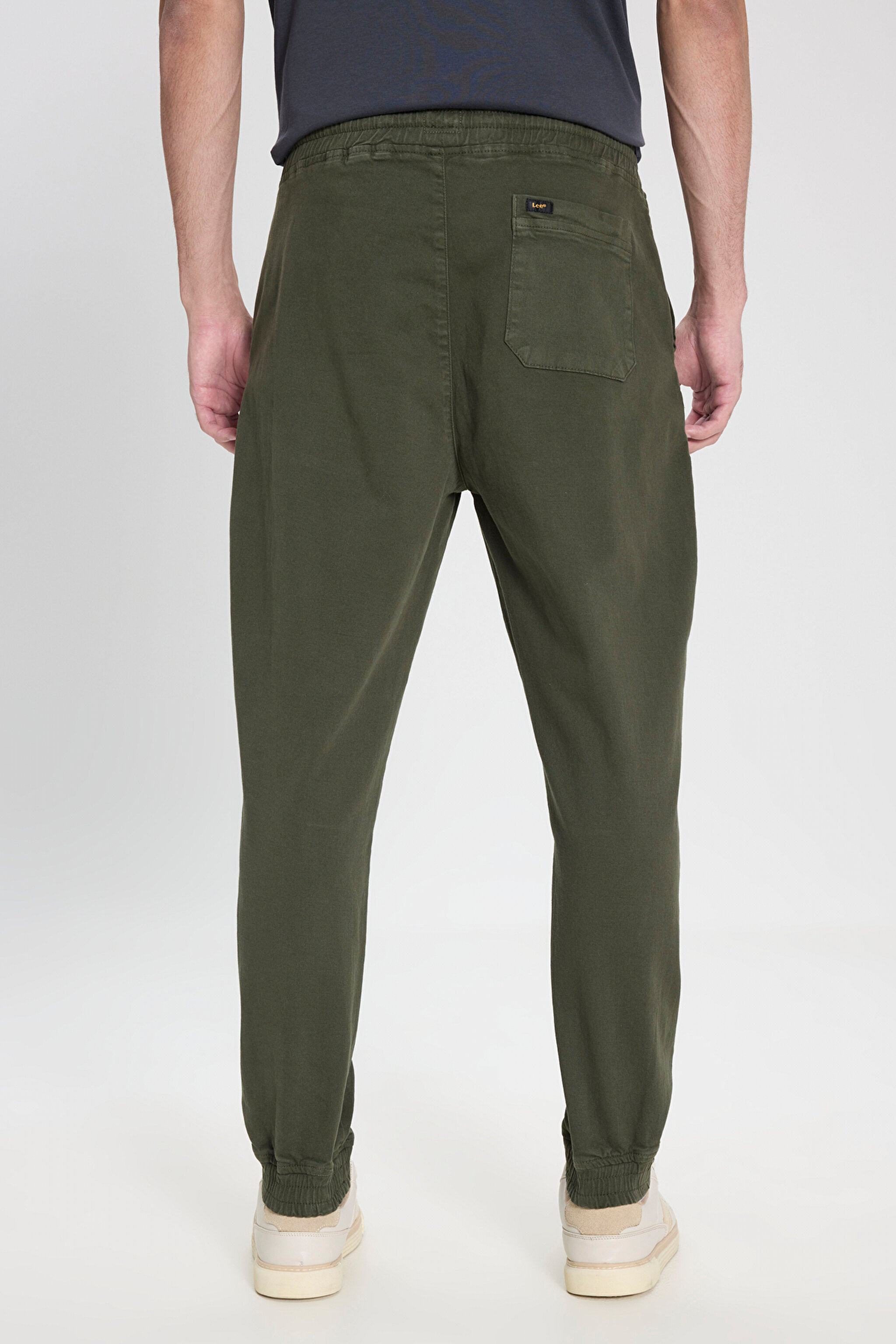 Regular Fit Normal Kesim Normal Bel Haki Esnek Jogger Pantolon - Khaki-LM04007801 (görsel 5)