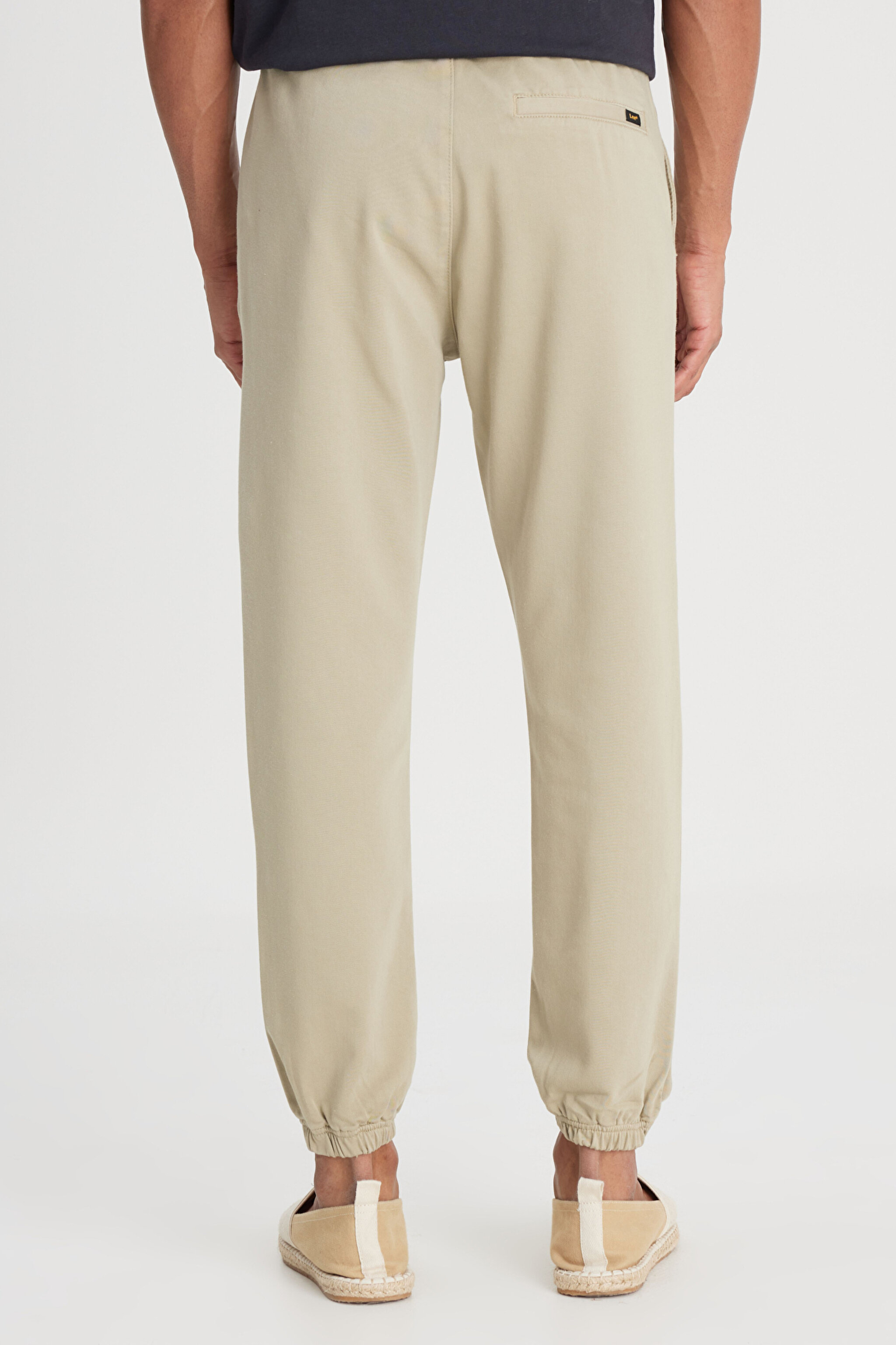 Slim Fit Dar Kesim Normal Bel Dar Paça Açık Yeşil Jogger Pantolon - Dahlia-LM04009299 (görsel 5)