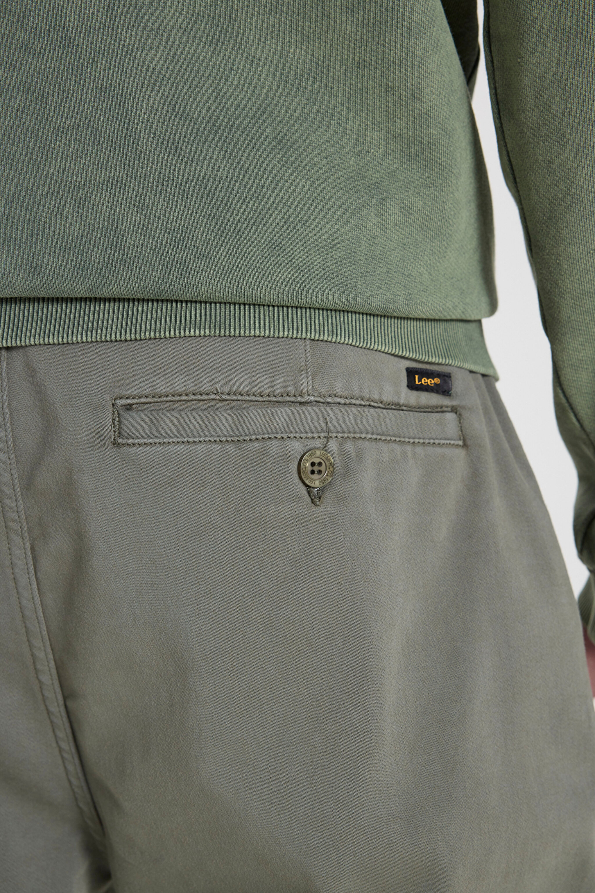 Slim Fit Dar Kesim Normal Bel Haki Esnek Jogger Pantolon - Khaki-LM043002801 (görsel 6)