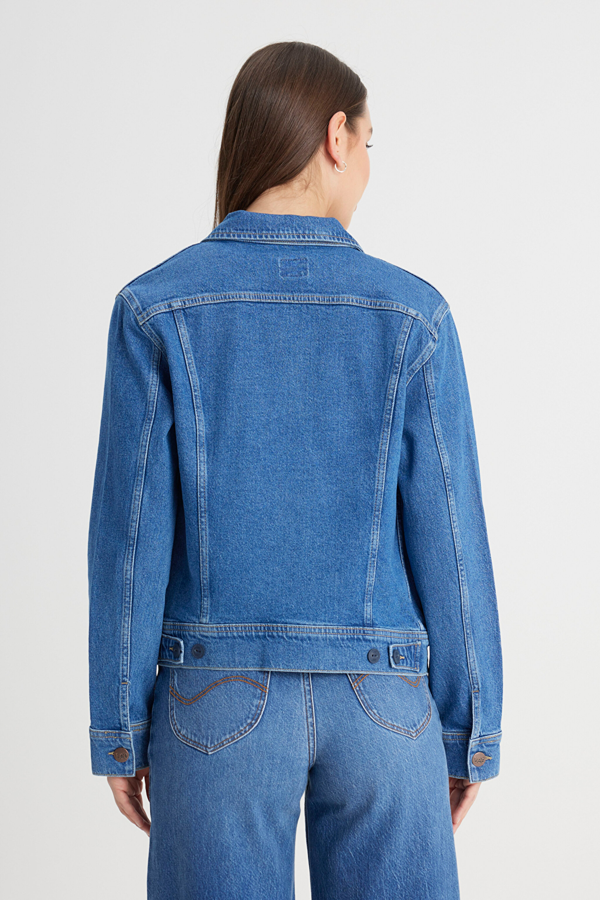 Regular Fit Normal Kesim Açık Mavi Jean Kot Ceket - Flash Of Brilliance-LV49205322G35 (görsel 5)