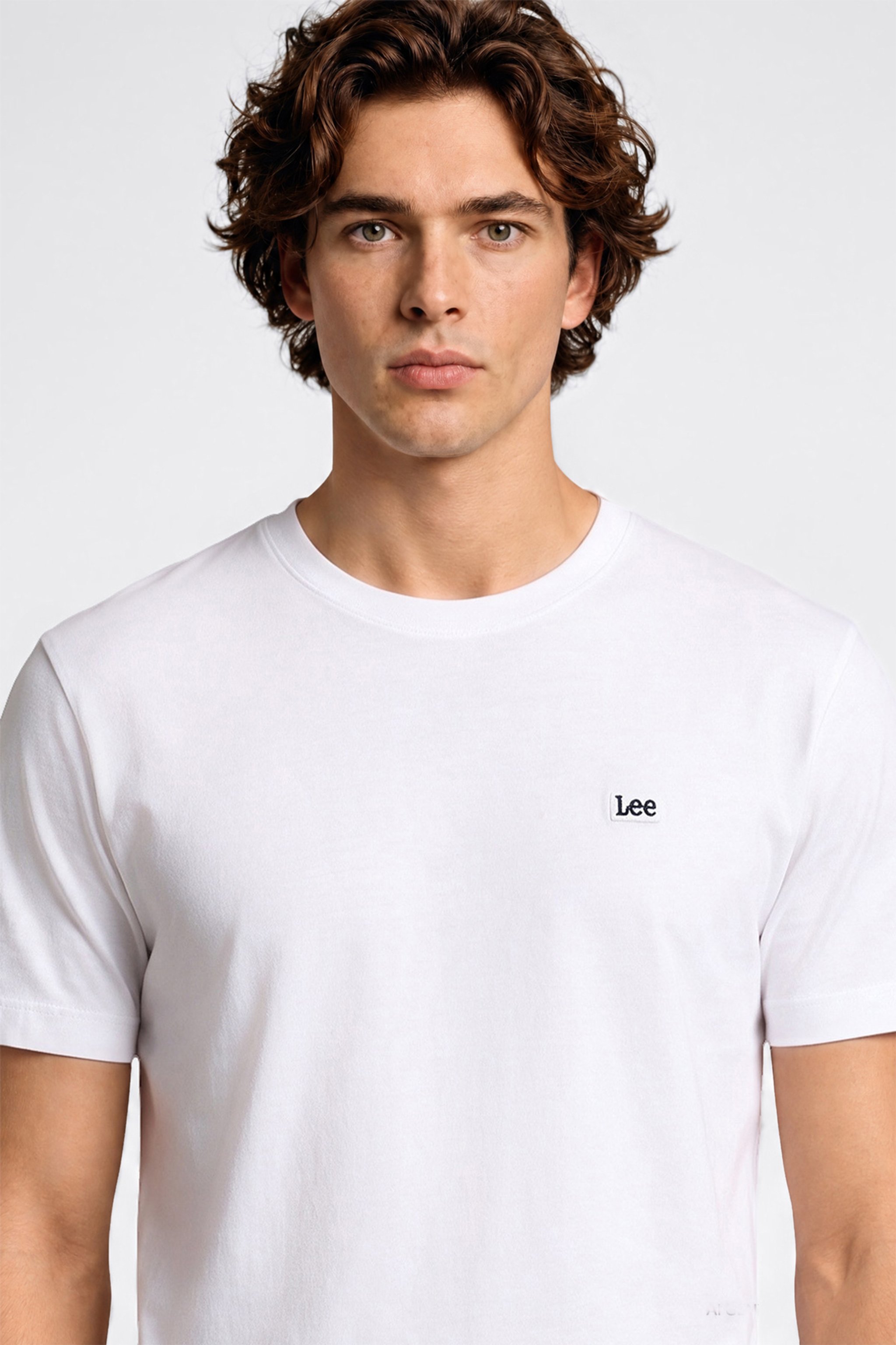 Regular Fit Normal Kesim Bisiklet Yaka Pamuklu Beyaz Tişört - White-ML60UFQ12 (görsel 4)