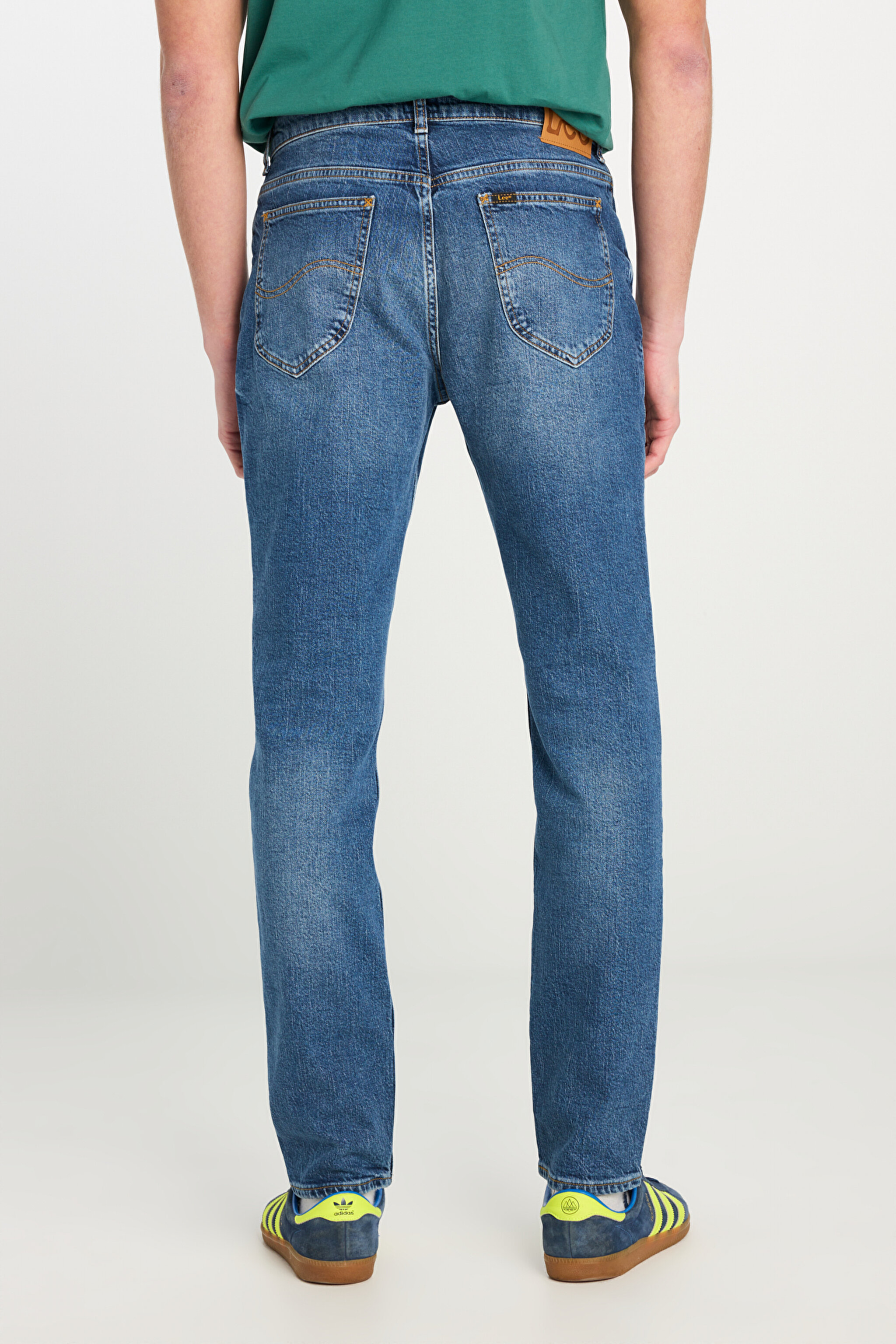Rider Slim Fit Dar Kesim Normal Bel Mavi Pamuklu Esnek Denim